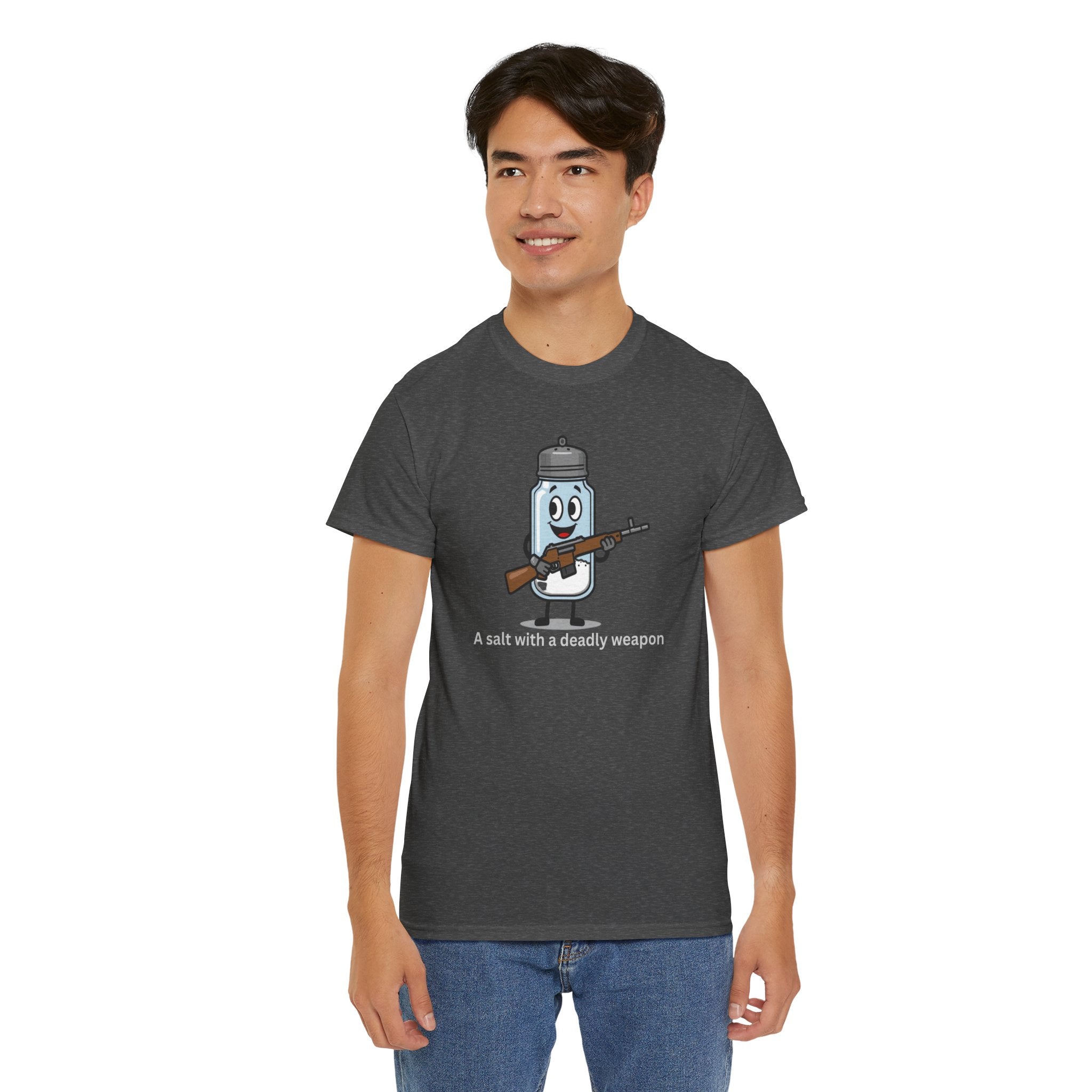 Graphic Tee - Salt Shaker with a Deadly Weapon - Funny Casual Humor Shirt