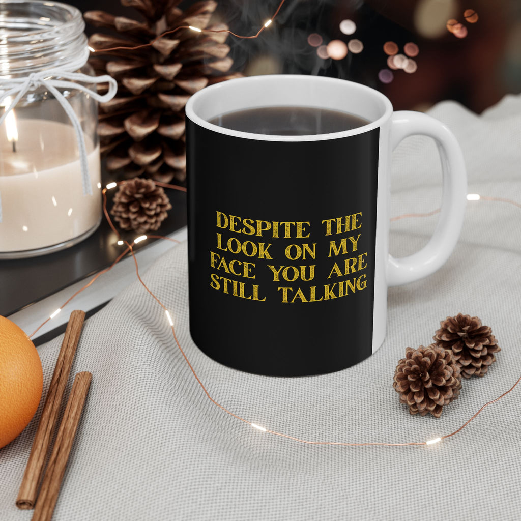 Funny Black Ceramic Mug - Perfect Gift for Coffee Lovers, Humor Mug, Office Cup, Birthday Gift, Unique Drinkware