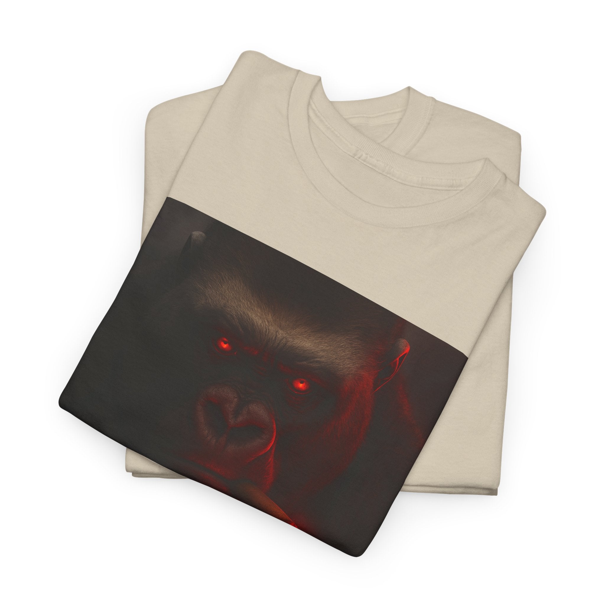 Beast Mode Gorilla - Unisex Heavy Cotton Shirt, Spooky Halloween Gift, Graphic T-Shirt, Casual Wear, Unique Design