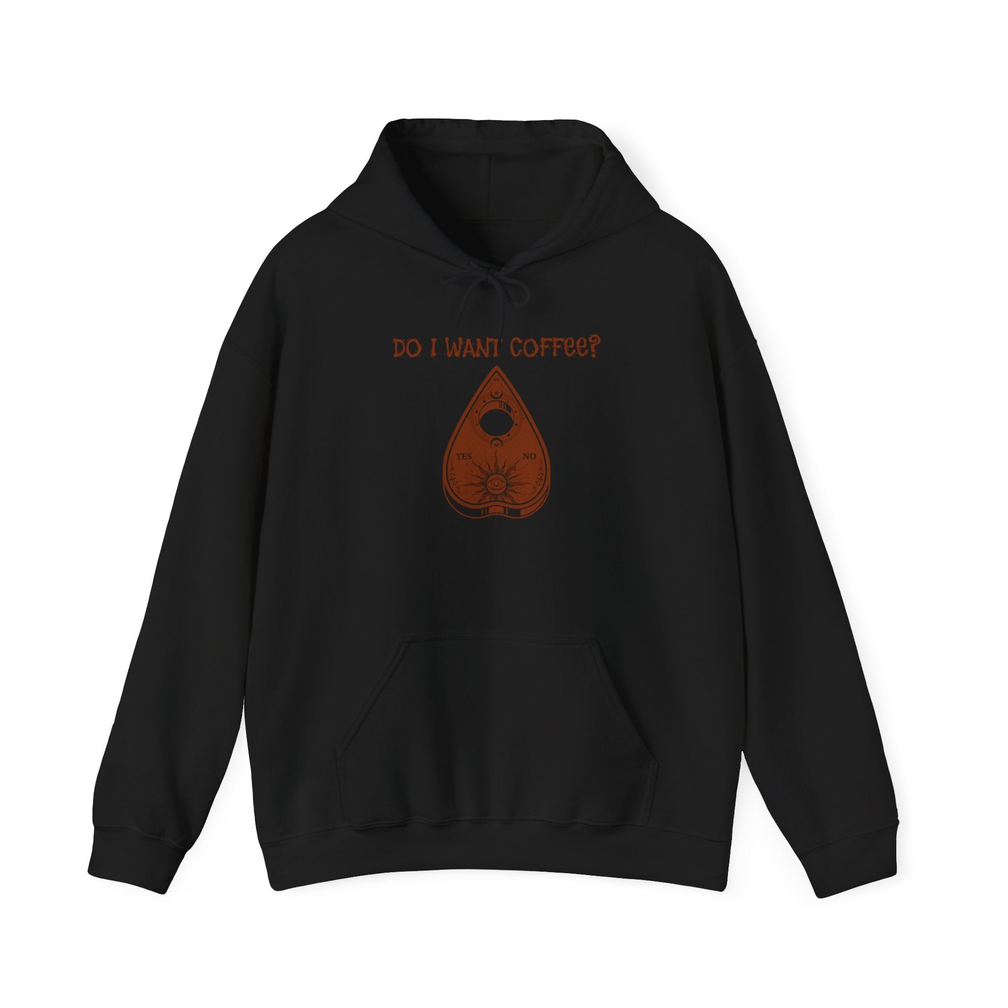 Coffee Lovers Ouija Planchette Hoodie | Cute Graphic Sweatshirt for Relaxed Days, Gifts for Friends, Cozy Apparel, Everyday Wear