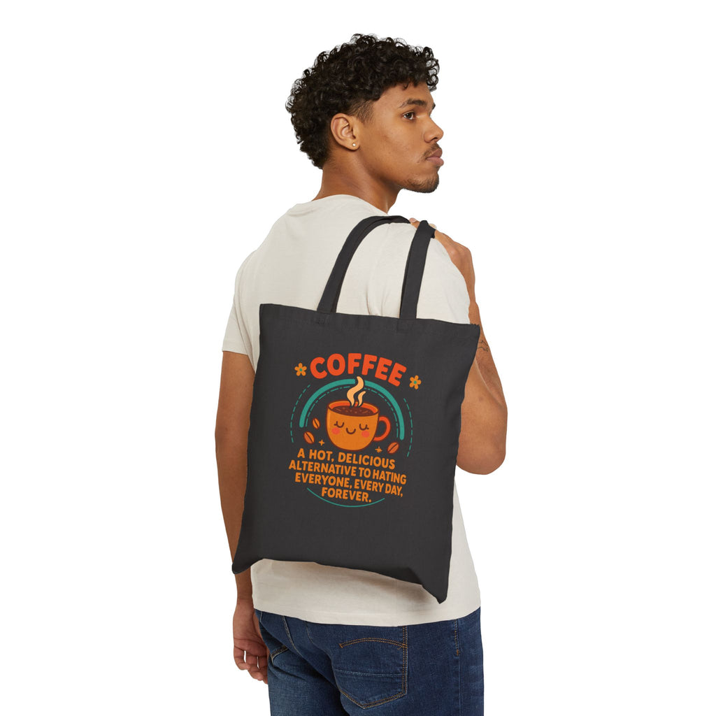 Coffee - The Alternative - Coffee Lover's Cotton Canvas Tote Bag, Cute Coffee Bag, Eco-Friendly Tote, Reusable Shopping Bag