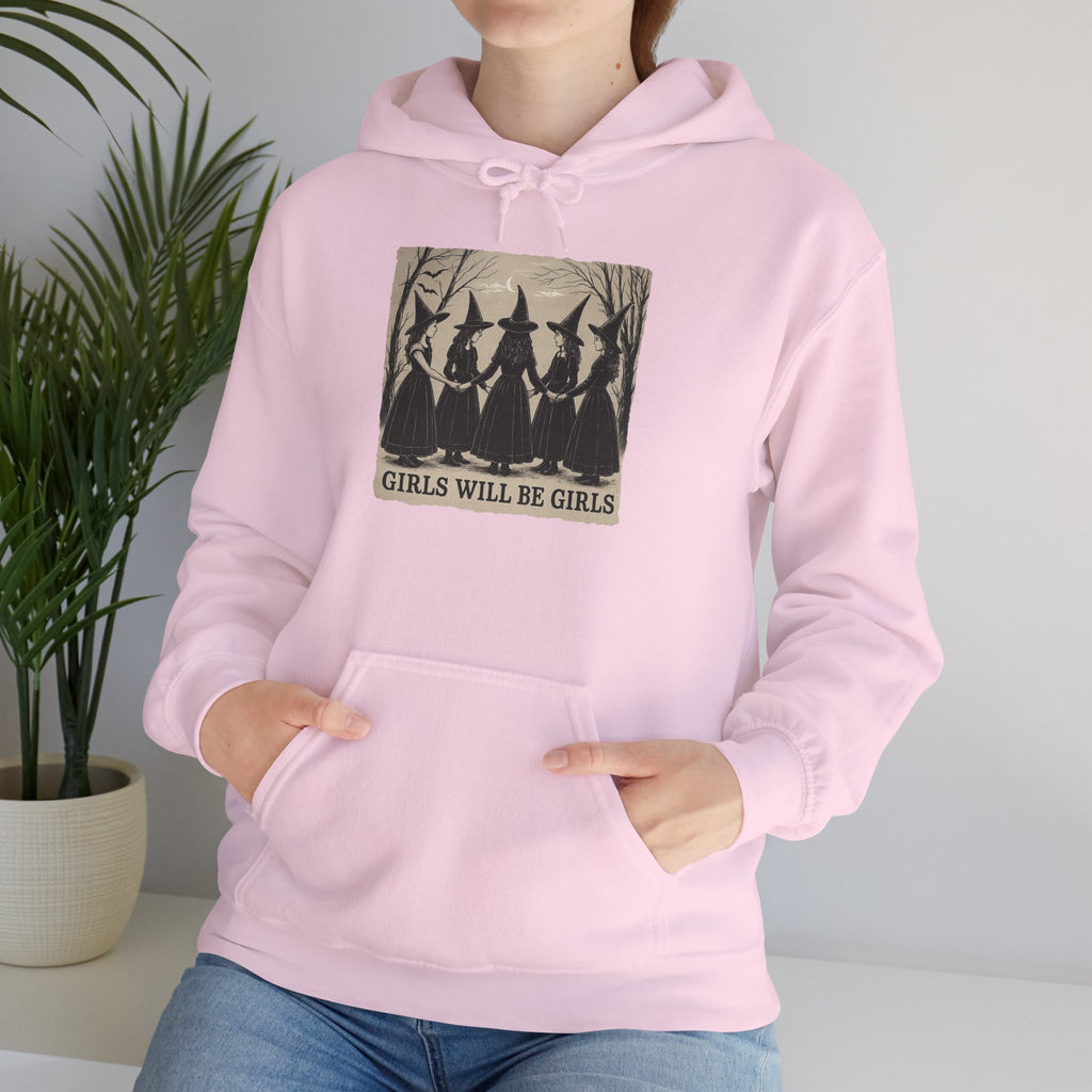 Spooky Witch Sisters Hoodie - Cozy Unisex Sweatshirt, Halloween Apparel, Witchy Gift, Fall Fashion, Girls Night Out