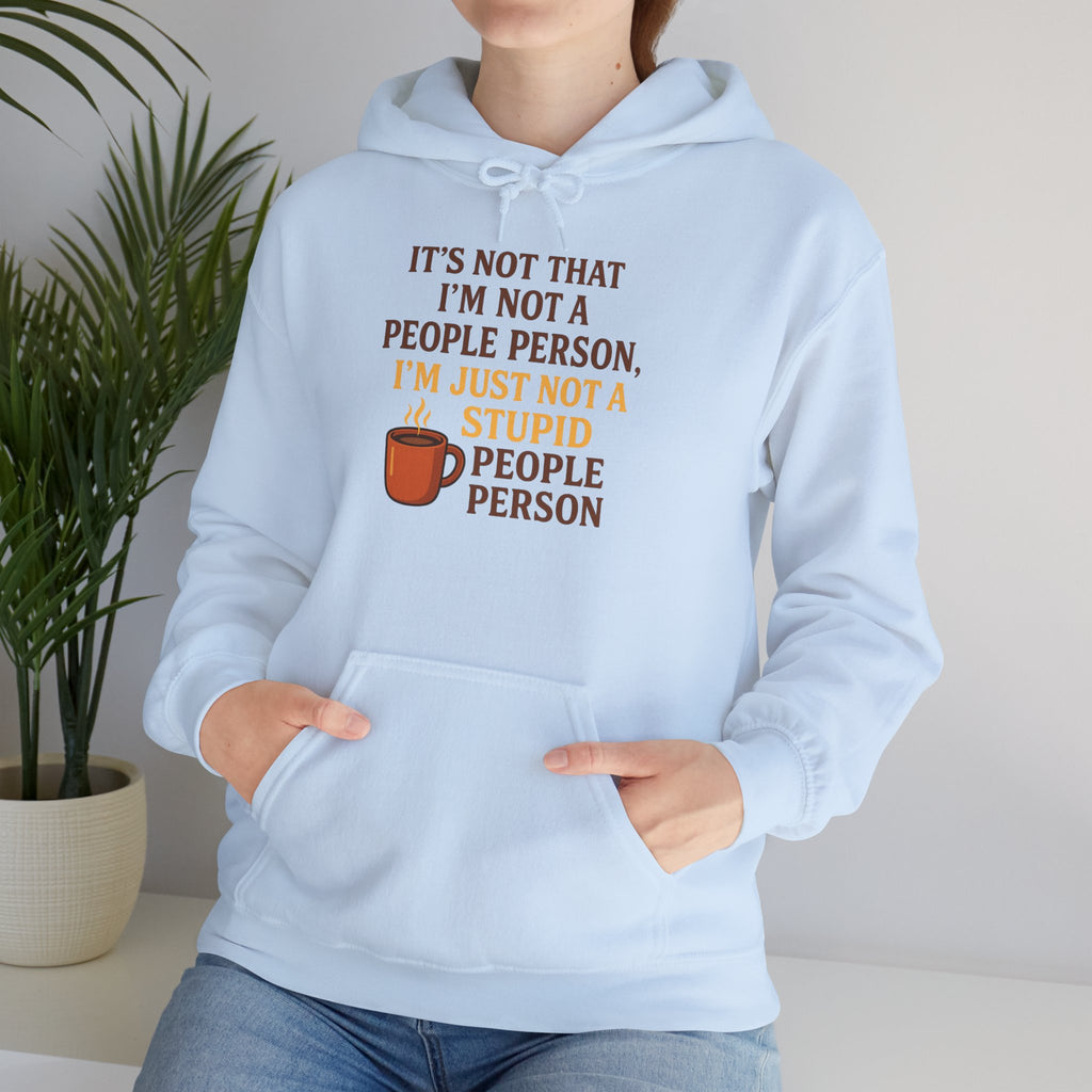 Funny People Person Sweatshirt, Unisex Hoodie, Cozy Gift for Introverts, Casual Wear, Perfect for Friends or Family, Great for Birthdays