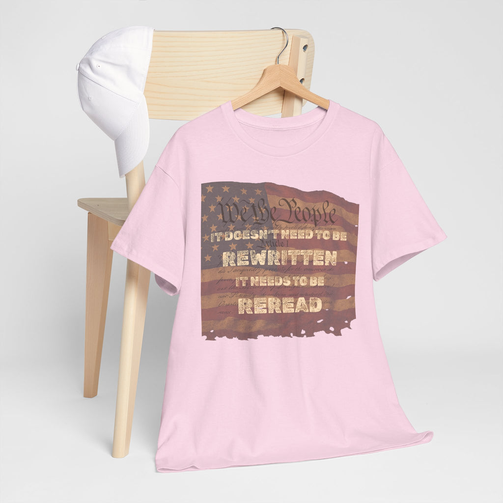 Patriotic Unisex Cotton Tee | Inspirational T-Shirt for Everyday Wear, Gifts, and Celebrations