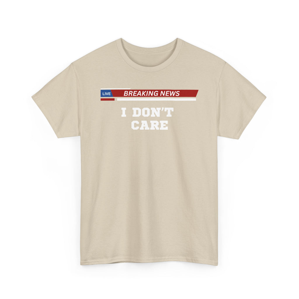 Breaking News Unisex Heavy Cotton Tee - Casual Wear, Gift for News Lovers, Birthday Shirt, Trendy Graphic Tee, Everyday Comfort