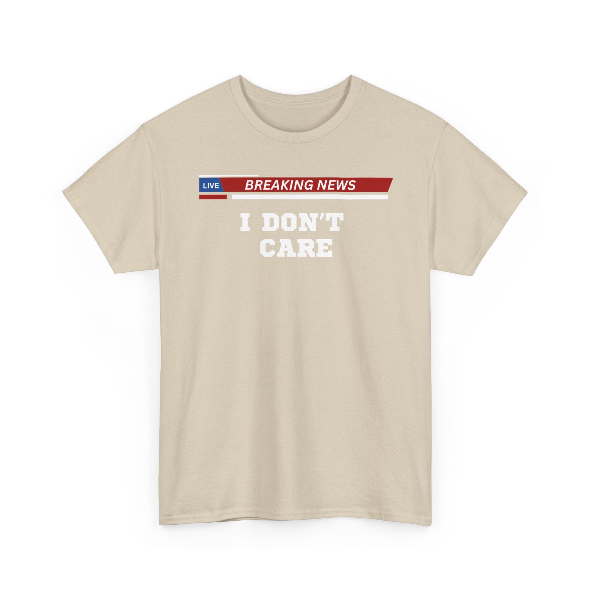 Breaking News Unisex Heavy Cotton Tee - Casual Wear, Gift for News Lovers, Birthday Shirt, Trendy Graphic Tee, Everyday Comfort