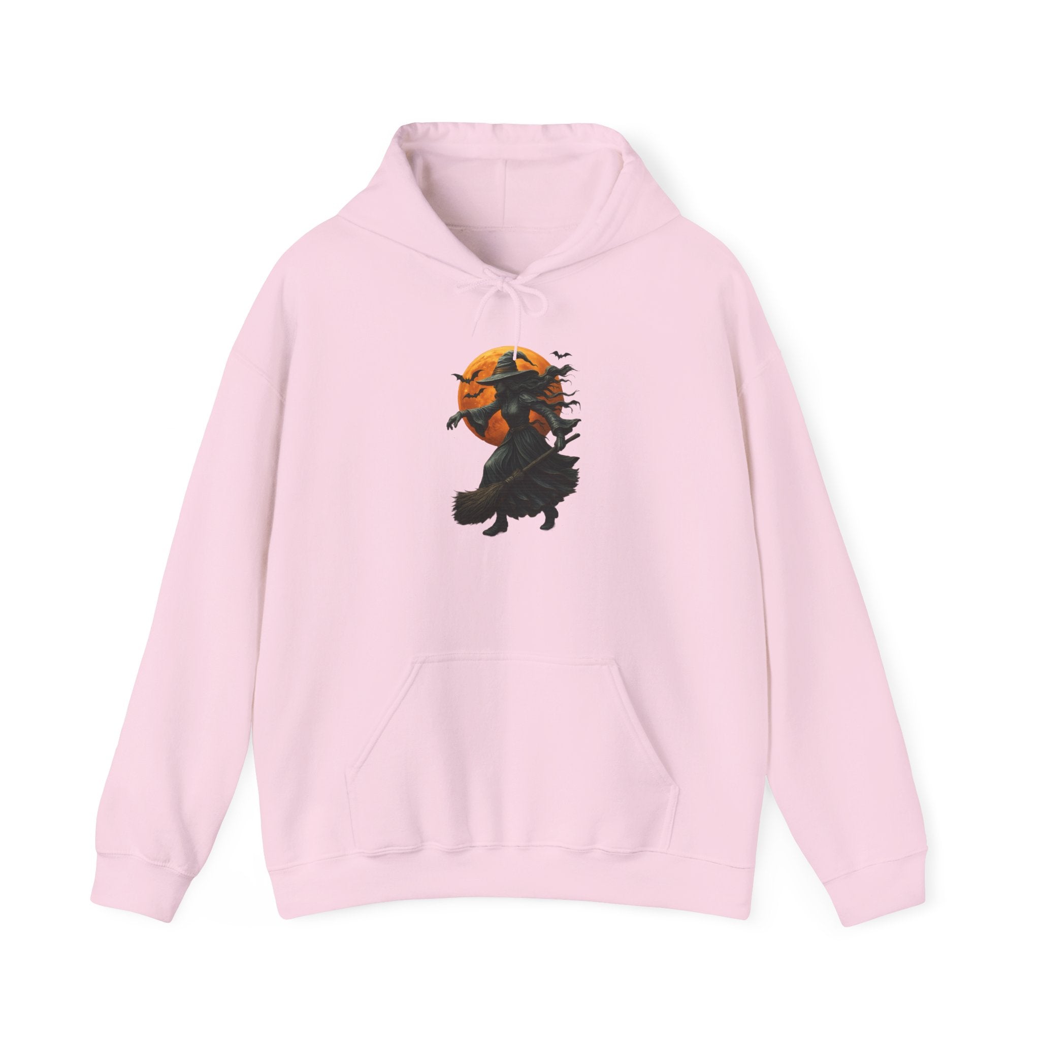 Halloween-Inspired Witch Hoodie, Cozy Fall Sweatshirt, Unisex Autumn Apparel, Spooky Season Gift, Perfect for October Celebrations