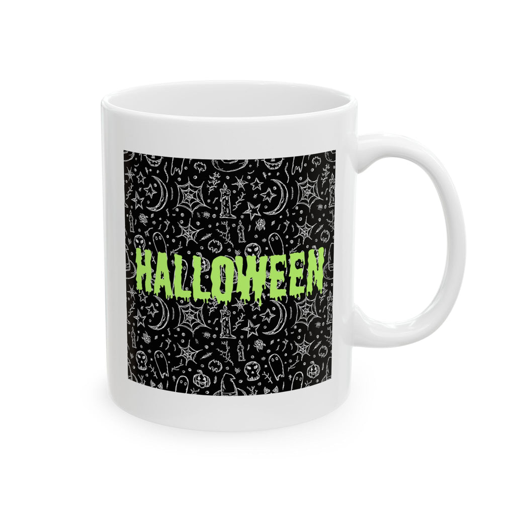 Spooky Halloween Ceramic Mug, Halloween Coffee Cup, Halloween Gift, Witchy Mug, Haunted House Drinkware, Spooky Season Kitchenware
