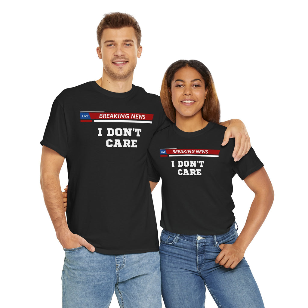 Breaking News Unisex Heavy Cotton Tee - Casual Wear, Gift for News Lovers, Birthday Shirt, Trendy Graphic Tee, Everyday Comfort