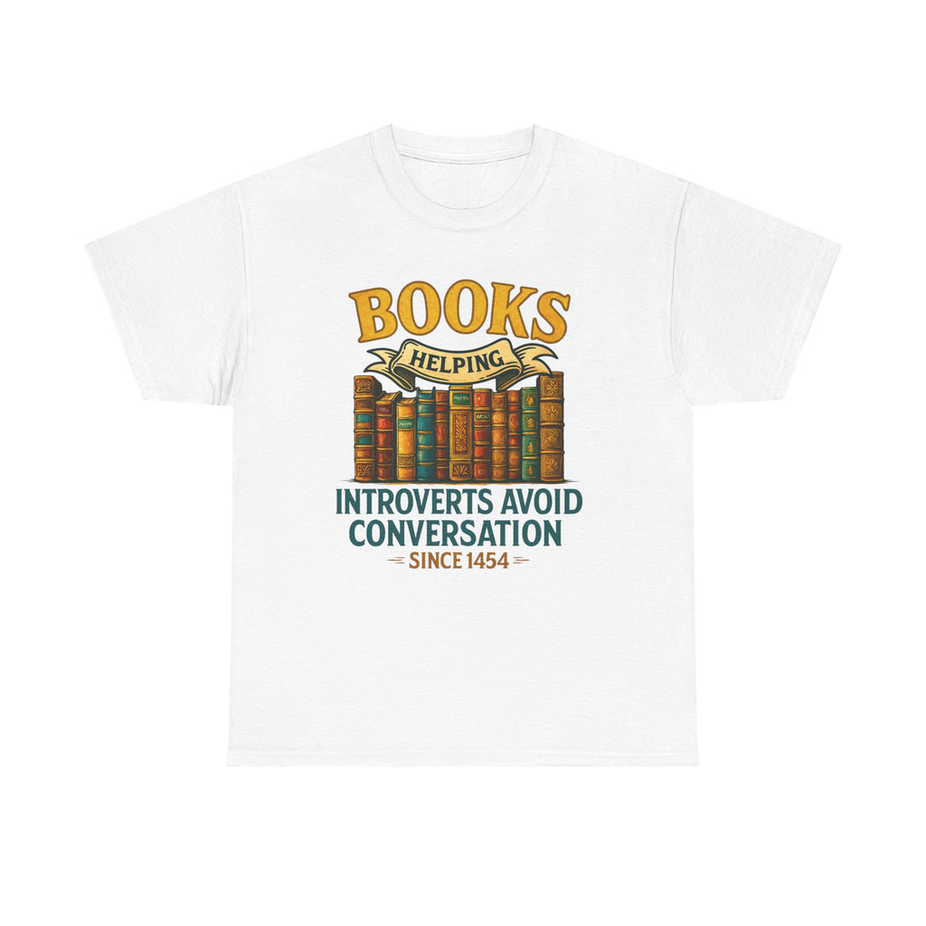 Unisex Heavy Cotton Tee for Book Lovers