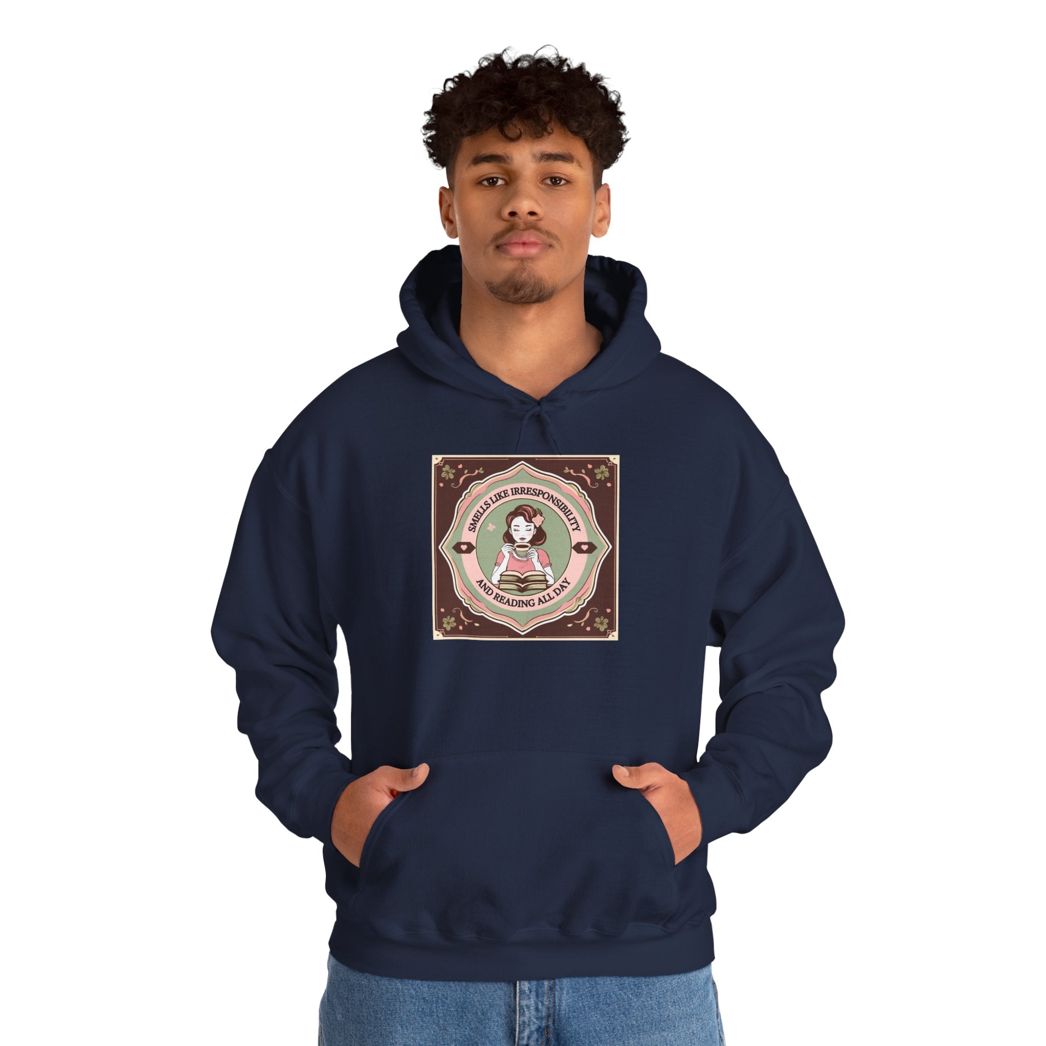 Cozy Unisex Hooded Sweatshirt with Cute Vintage Design - Perfect for Gift Giving, Casual Wear, Fall & Winter Comfort