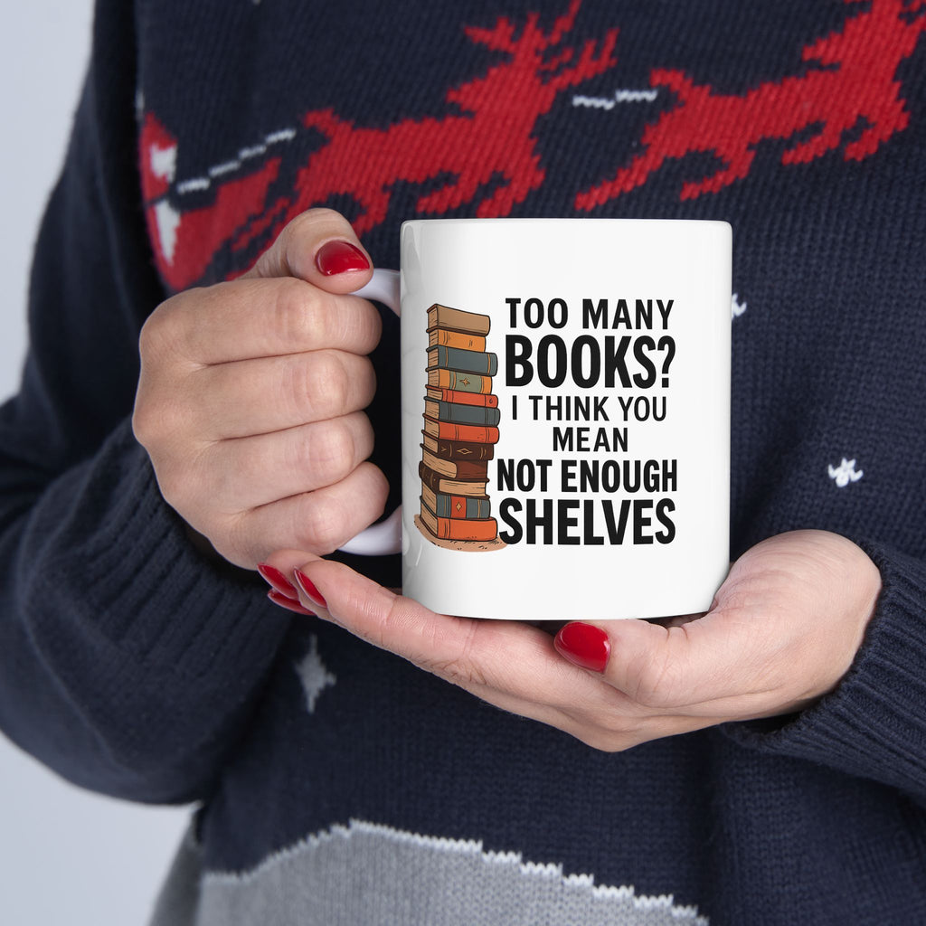 Book Lover's Ceramic Mug - Perfect Gift for Readers, Book Clubs, Librarians, Bookish Decor, Coffee & Tea Lovers