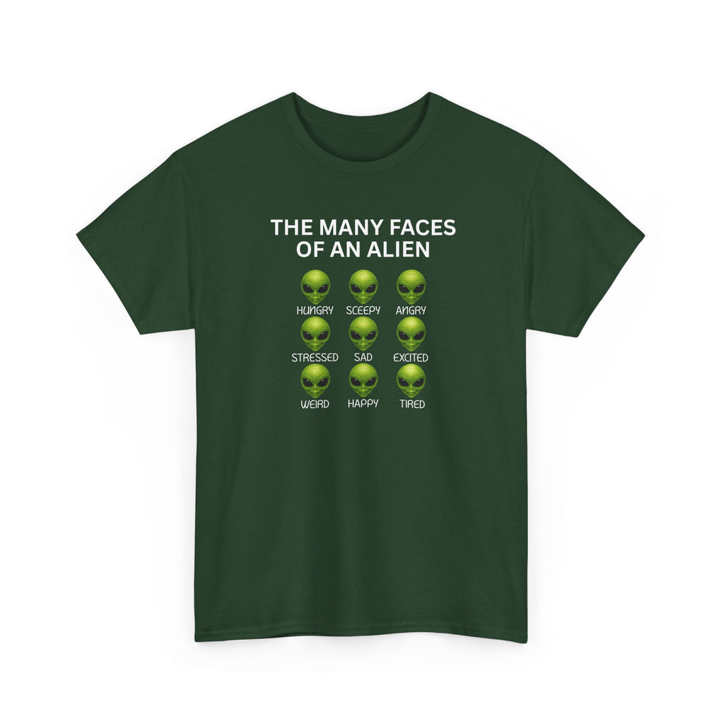 Unisex Alien Emotions Tee, Funny Graphic T-Shirt, Humor Gift for Nerds, Sci-Fi Apparel, Casual Wear for Fans