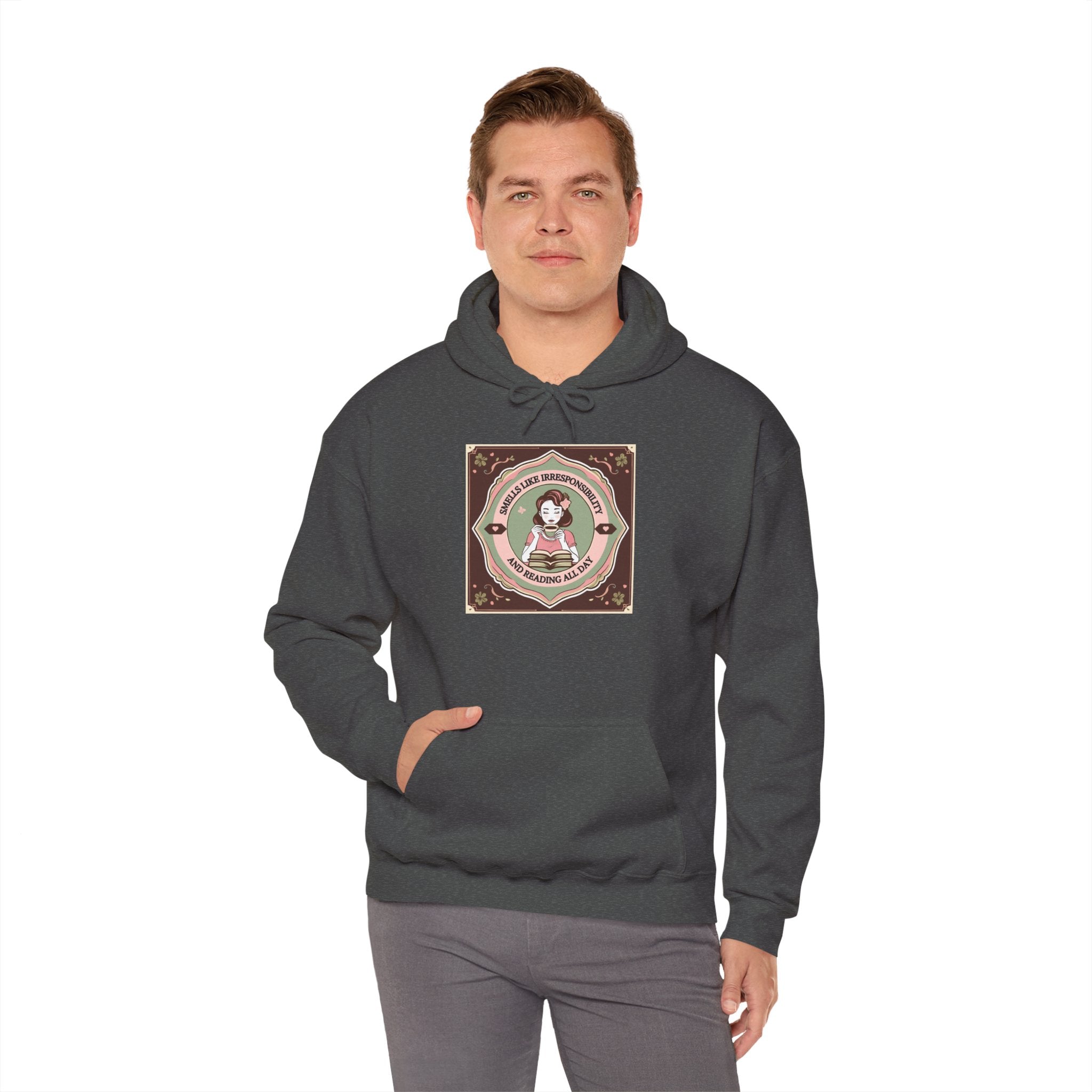 Cozy Unisex Hooded Sweatshirt with Cute Vintage Design - Perfect for Gift Giving, Casual Wear, Fall & Winter Comfort