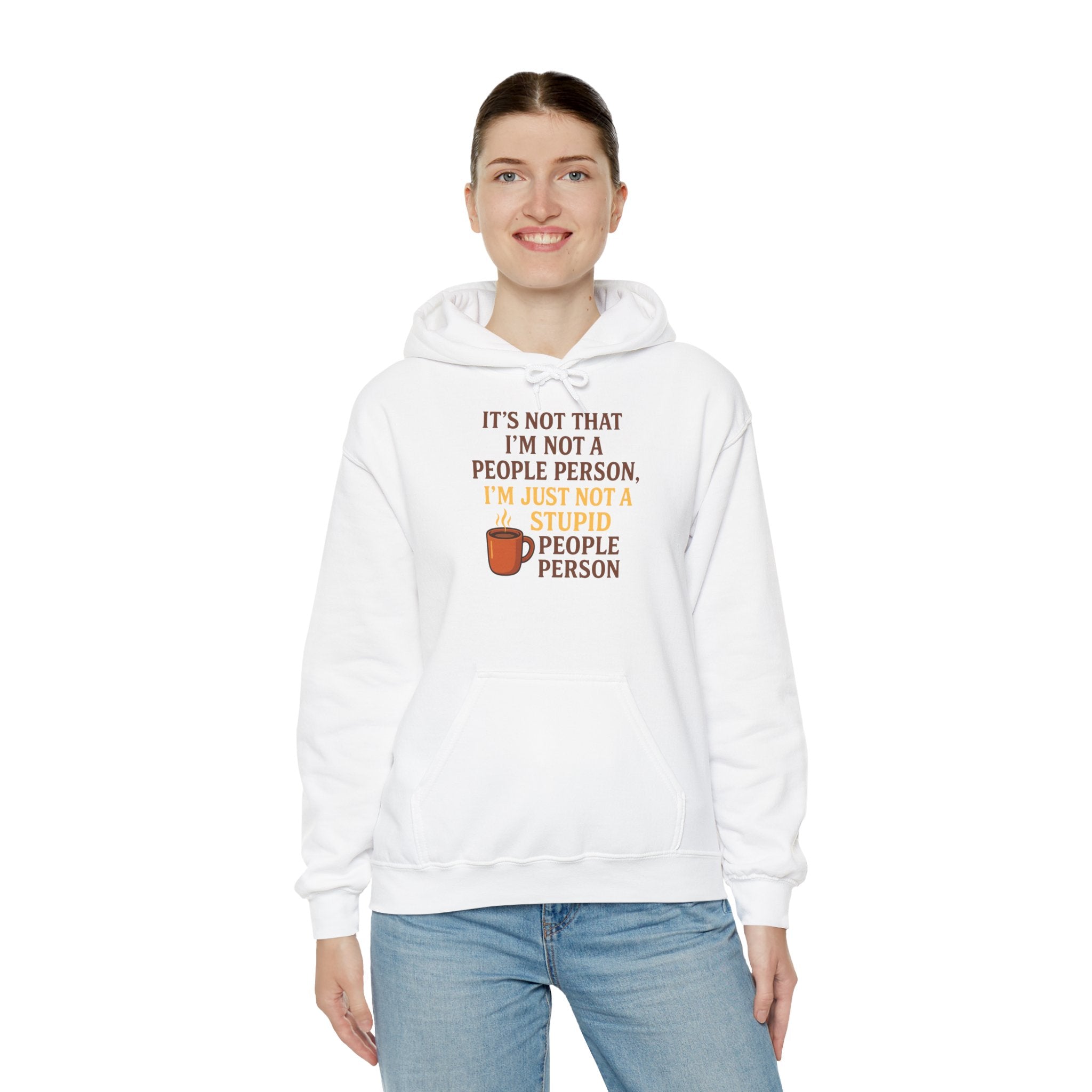 Funny People Person Sweatshirt, Unisex Hoodie, Cozy Gift for Introverts, Casual Wear, Perfect for Friends or Family, Great for Birthdays