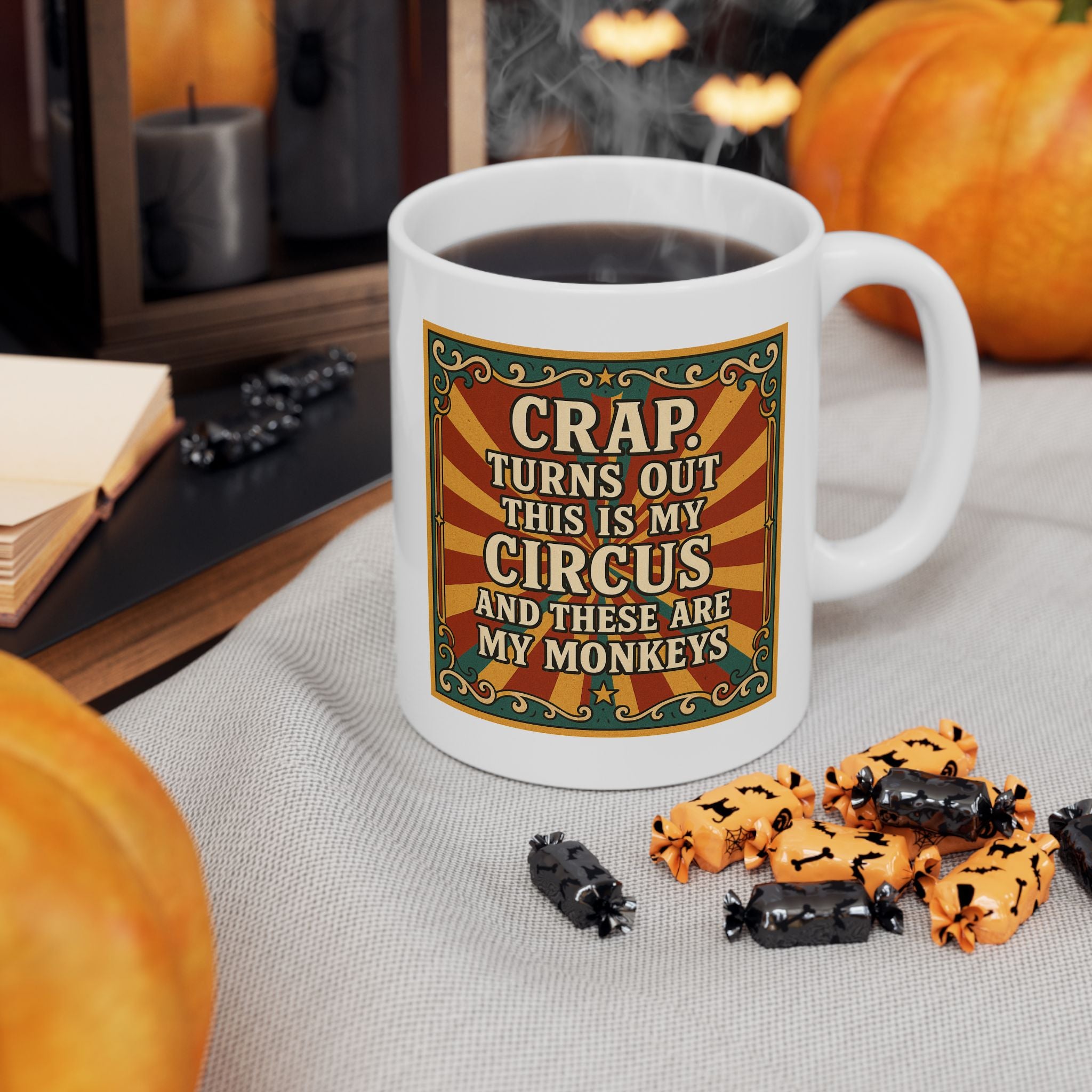 Vintage Looking Quote Ceramic Mug - Perfect Gift for Coffee Lovers, Parents, Gifts for Mom, Gifts for Das, Unique Drinkware, Retro Style