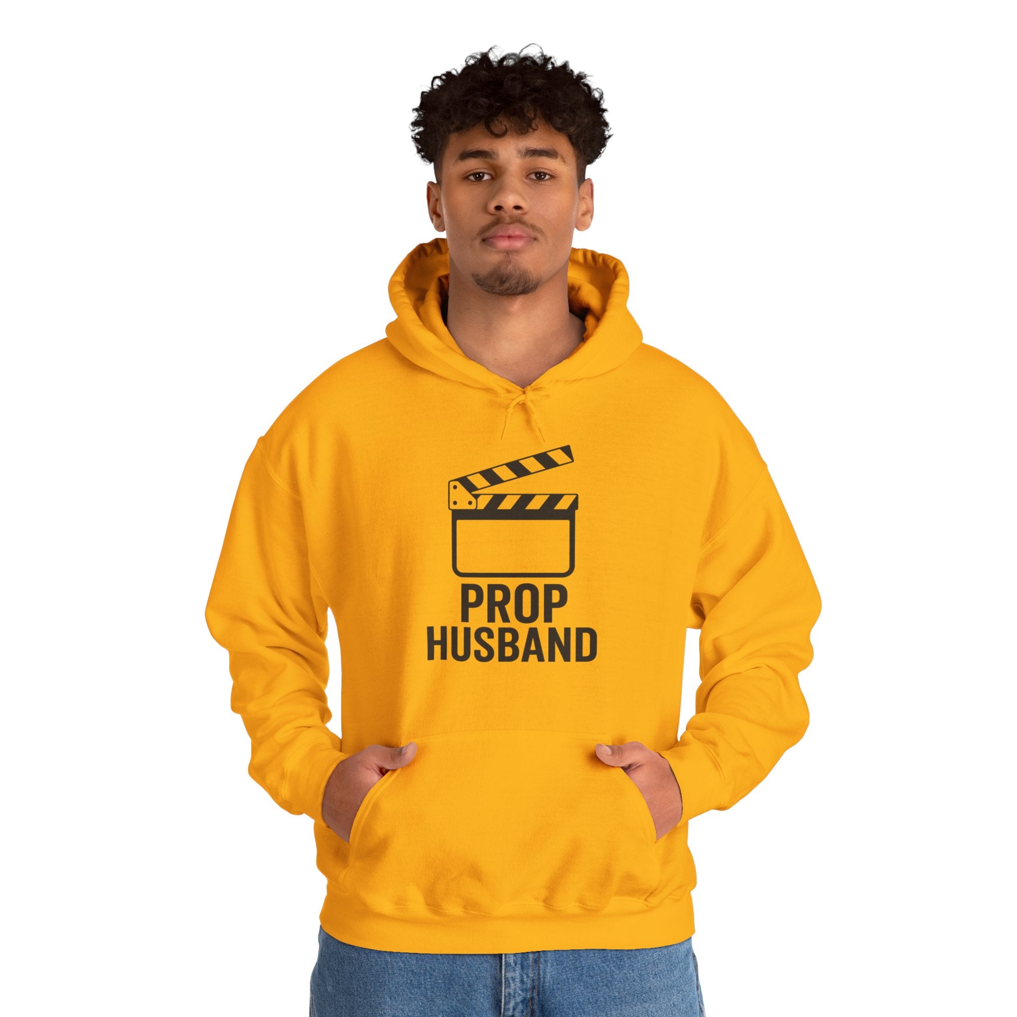Prop Husband Hoodie — Funny Film Clapper Hooded Sweatshirt for Movie Lovers & Crew