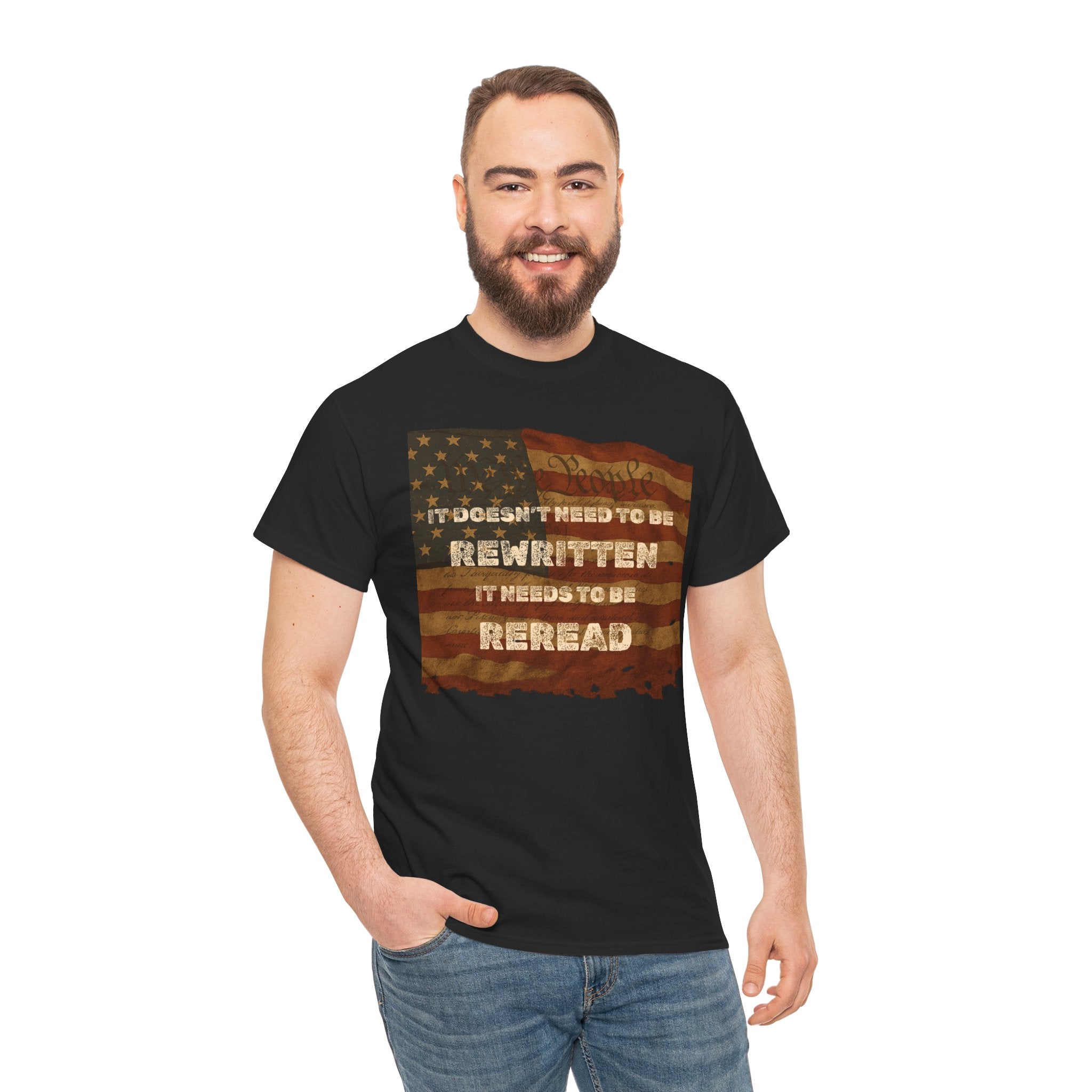 Patriotic Unisex Cotton Tee | Inspirational T-Shirt for Everyday Wear, Gifts, and Celebrations