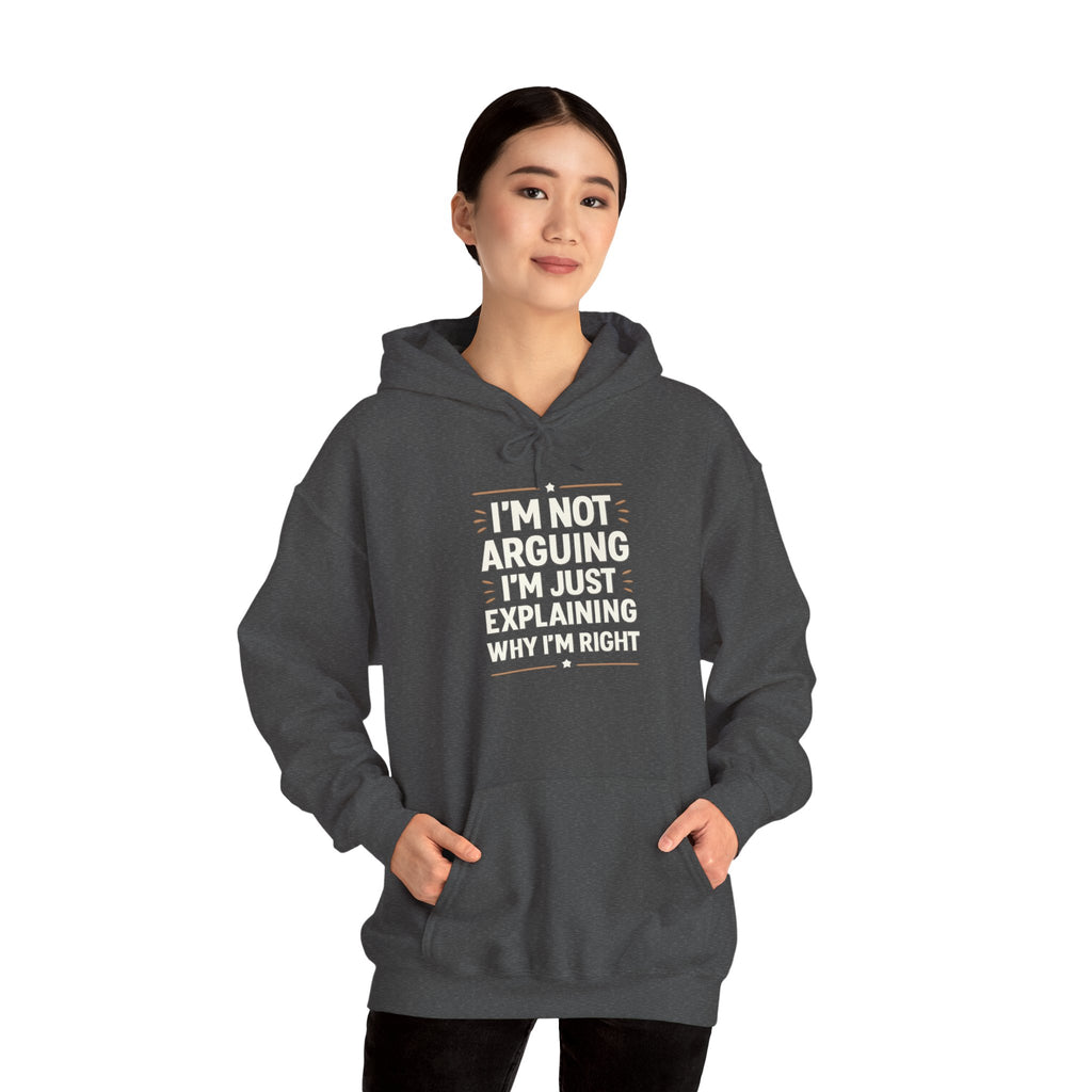 Who IS Right? Humorous Unisex Hooded Sweatshirt - Perfect for Friends, Family Gifts, Casual Wear, Comedy Lovers, Cozy Outfits