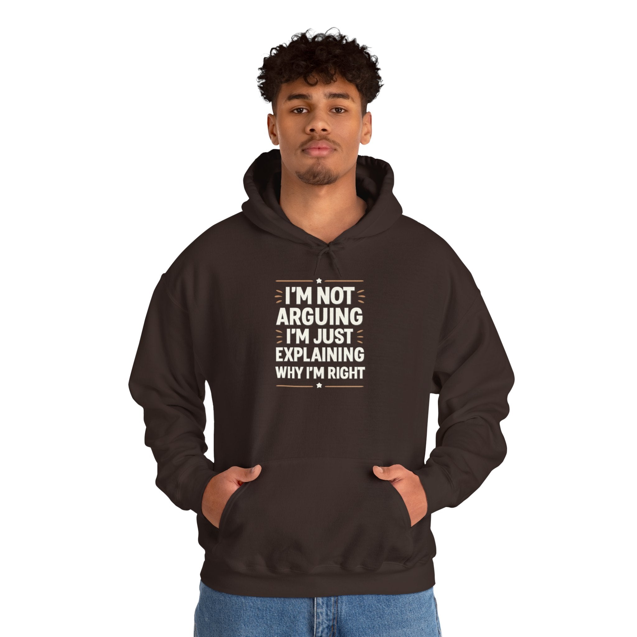 Who IS Right? Humorous Unisex Hooded Sweatshirt - Perfect for Friends, Family Gifts, Casual Wear, Comedy Lovers, Cozy Outfits