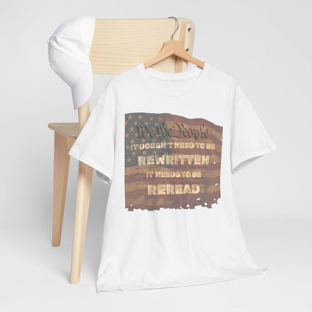 Patriotic Unisex Cotton Tee | Inspirational T-Shirt for Everyday Wear, Gifts, and Celebrations