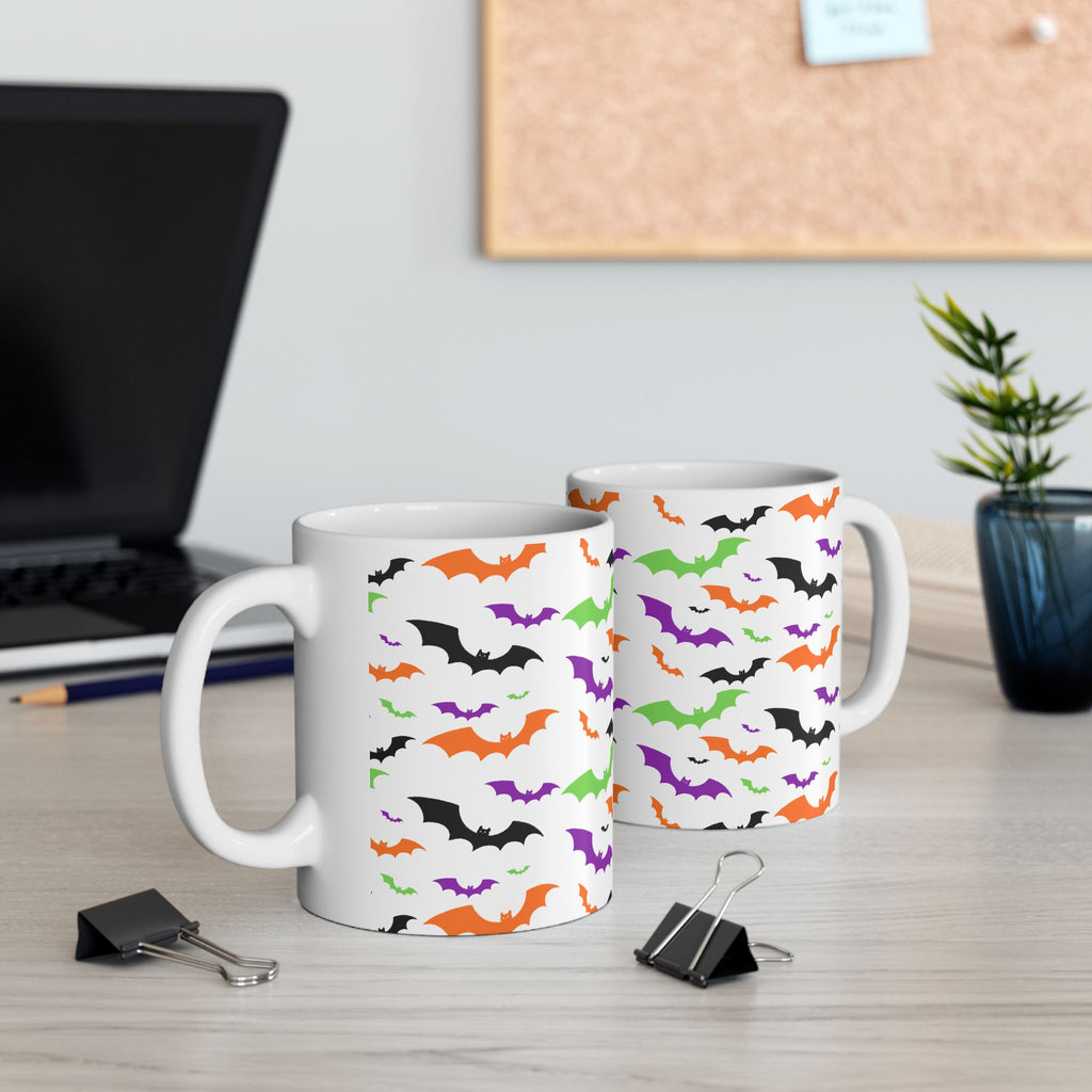Halloween Bat Ceramic Mug - Perfect for Spooky Season, Coffee Lover Gift, Trick or Treat, Unique Halloween Decor, Witchy Vibes