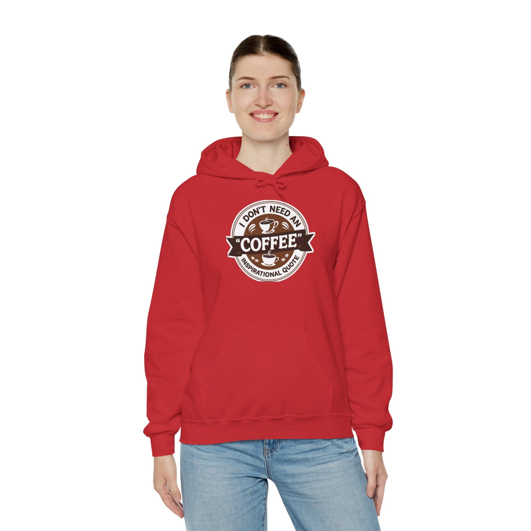 No Inspirational Quotes, just Coffee - Coffee Lovers Unisex Hoodie, Cozy Sweatshirt for Coffee Enthusiasts, Gift for Birthdays, Relaxed Vibe, Perfect for Chill Days