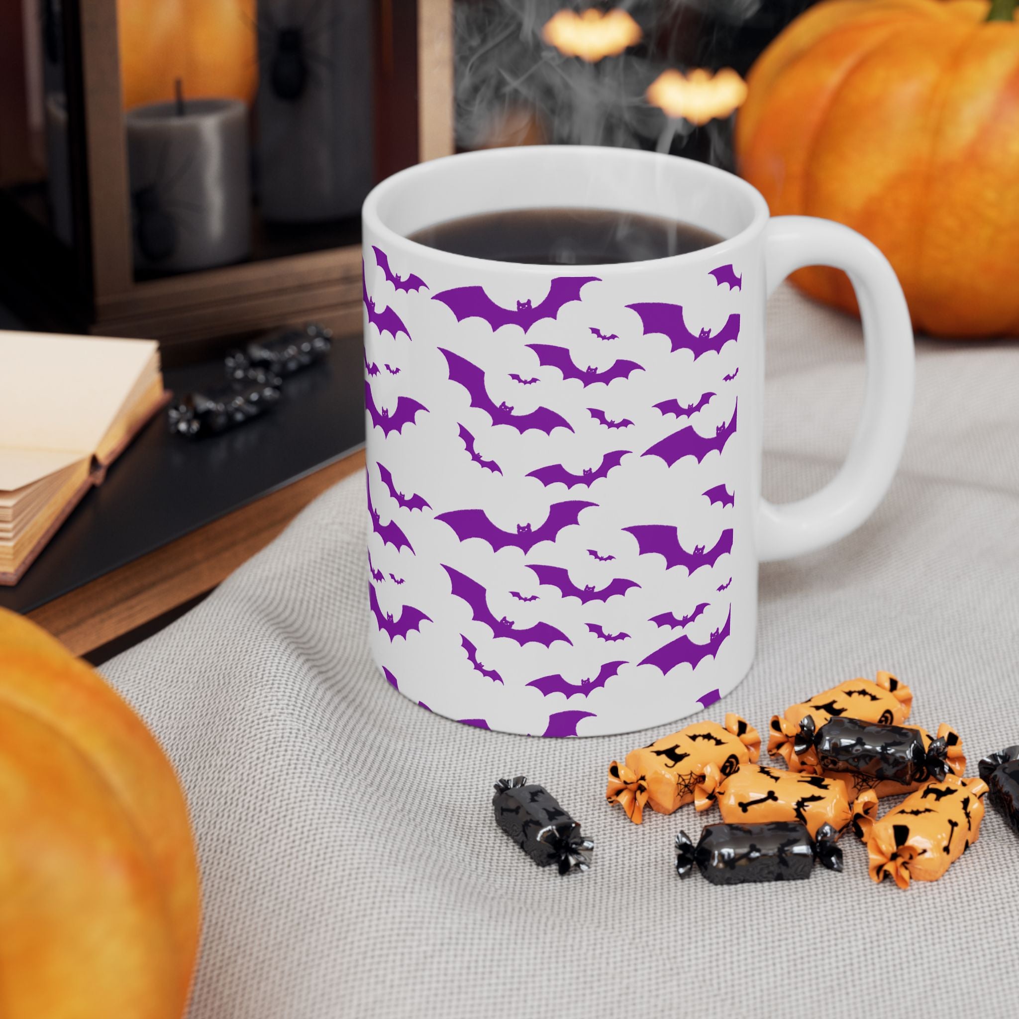 Ceramic Bat Mug - Perfect for Halloween, Gothic Gifts, Coffee Lover, Tea Time, Spooky Decor, Haunted House