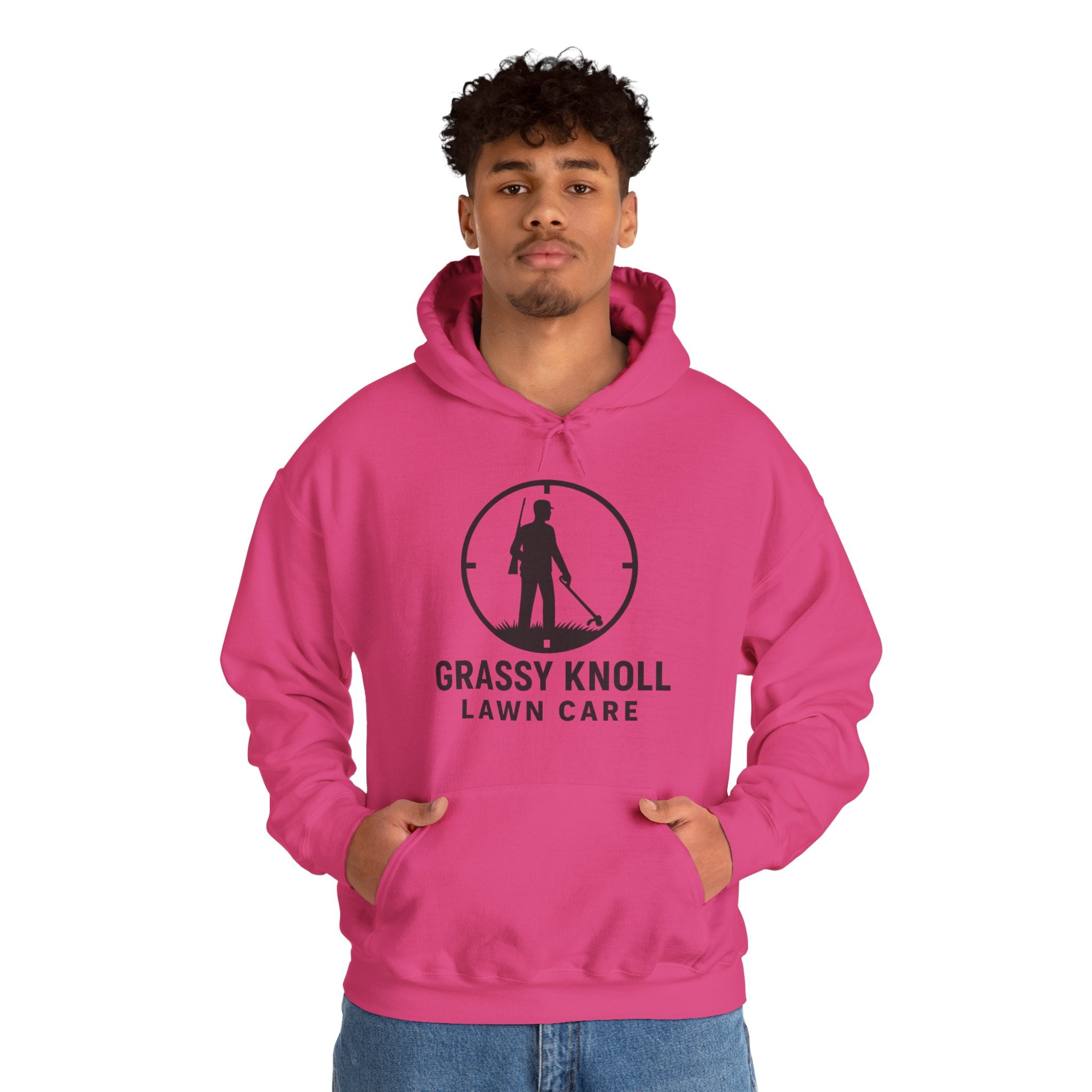 Grassy Knoll Lawn Care Hoodie – Logo Workwear Hooded Sweatshirt