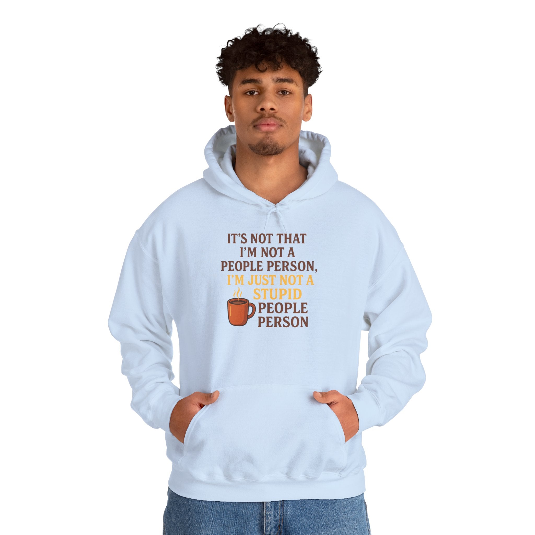 Funny People Person Sweatshirt, Unisex Hoodie, Cozy Gift for Introverts, Casual Wear, Perfect for Friends or Family, Great for Birthdays