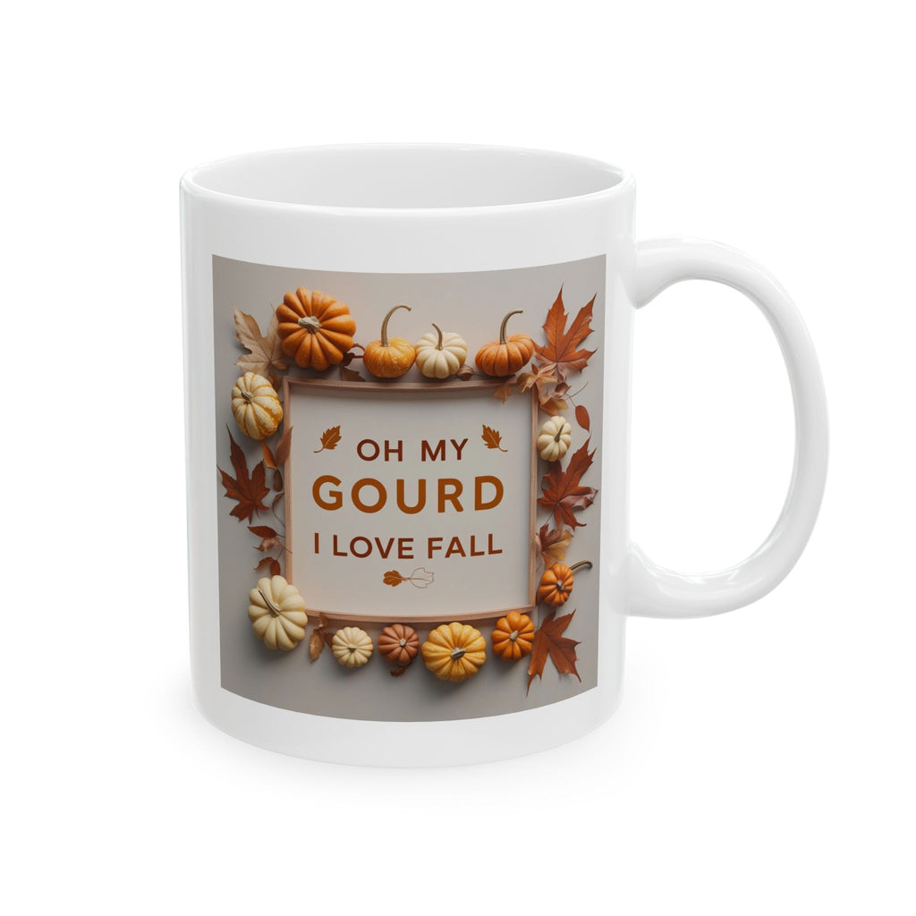 Autumn Harvest Ceramic Mug, Cozy Kitchen Gift, Fall Decor, Thanksgiving Coffee Cup, Seasonal Drinkware, Pumpkin Spice Lover