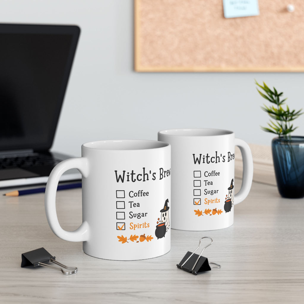 Halloween Witch Brew Ceramic Mug | Perfect for Fall Decor, Spooky Season, Halloween Gifts, Cozy Beverages, Fall Celebrations