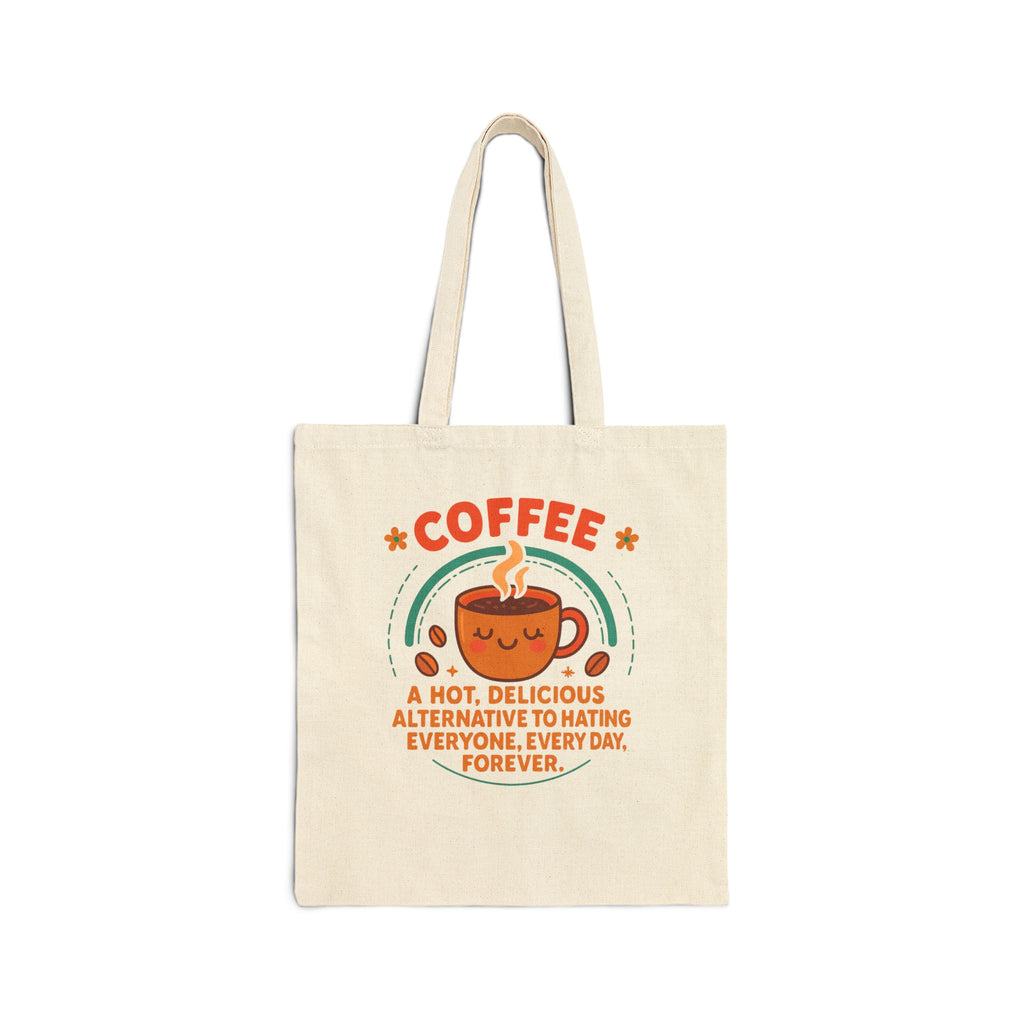 Coffee - The Alternative - Coffee Lover's Cotton Canvas Tote Bag, Cute Coffee Bag, Eco-Friendly Tote, Reusable Shopping Bag