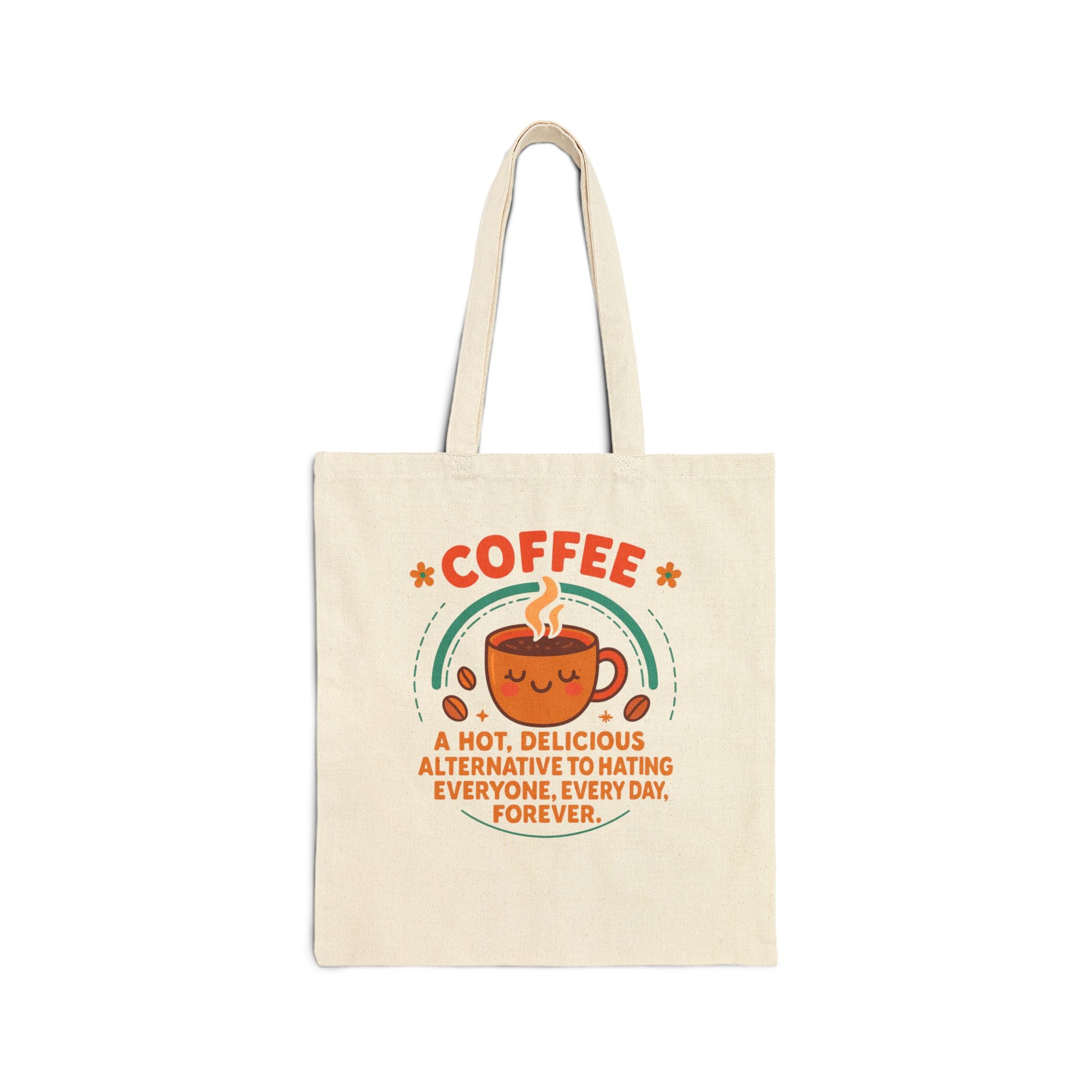 Coffee - The Alternative - Coffee Lover's Cotton Canvas Tote Bag, Cute Coffee Bag, Eco-Friendly Tote, Reusable Shopping Bag