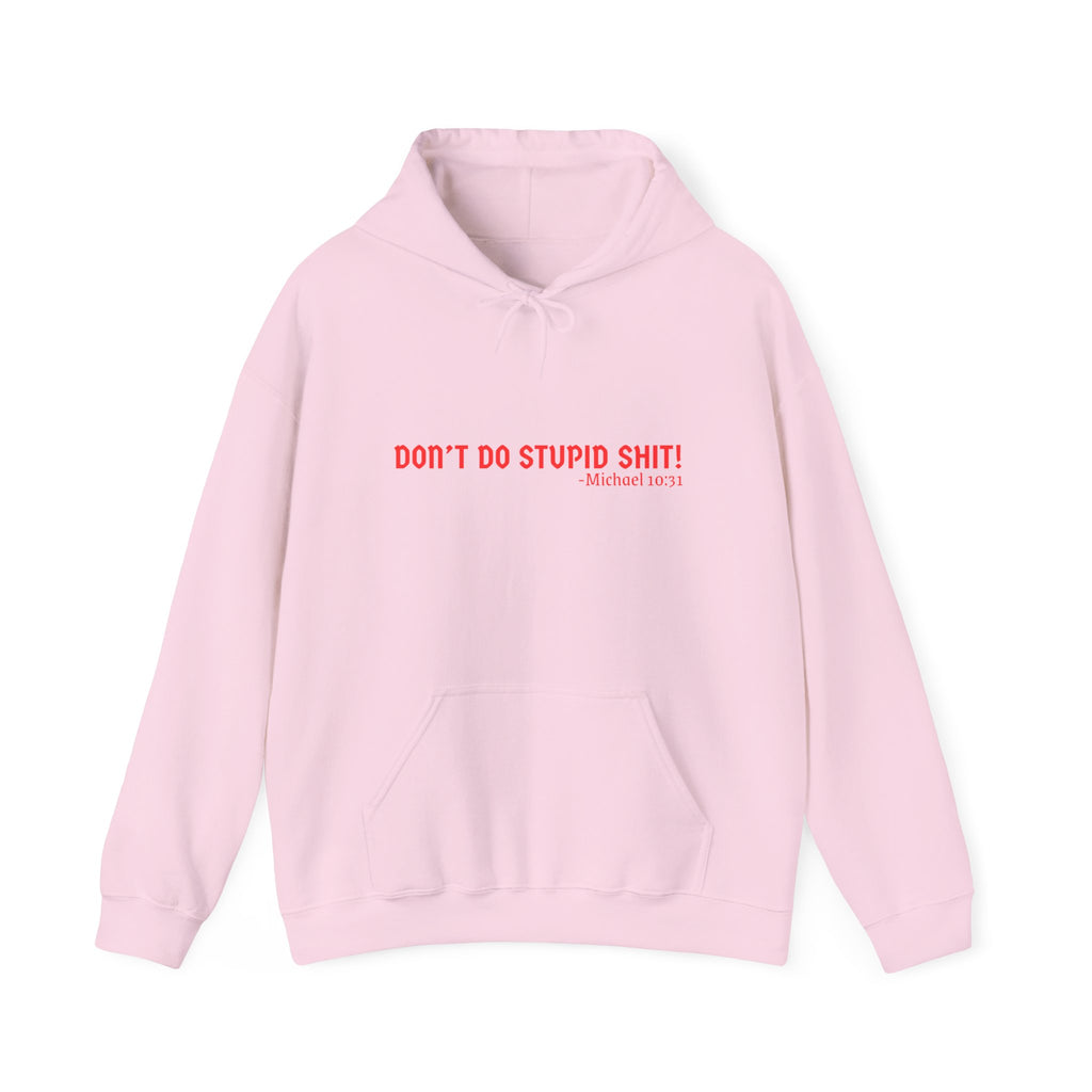 Funny Quote "Don't Do Stupid Shit" Hoodie, Unisex Sweatshirt, Gift for Friends, Motivational Apparel, Casual Wear, Funny Humor Clothing
