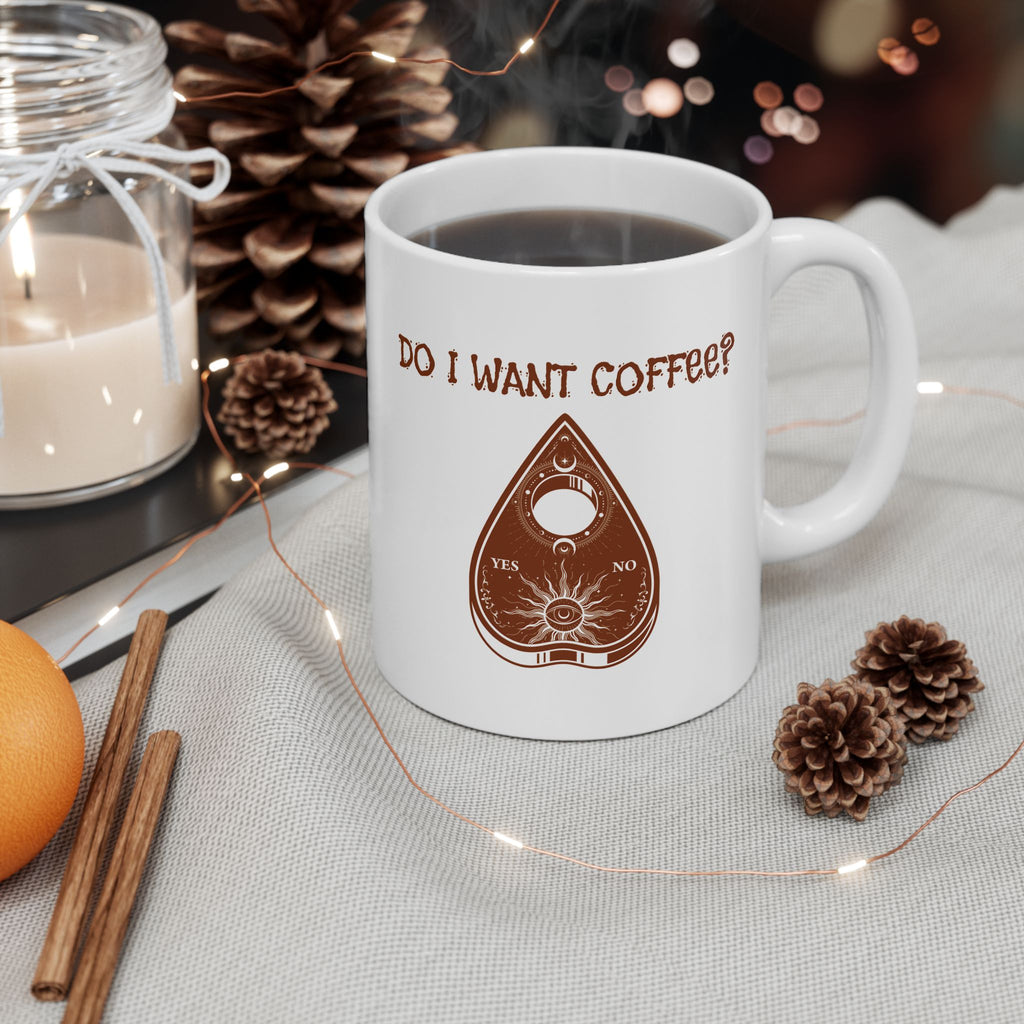 Planchette Coffee Lover Ceramic Mug - Perfect Gift for Coffee Addicts, 11oz & 15oz Options, Fun Kitchen Decor, Birthday/Christmas Gift