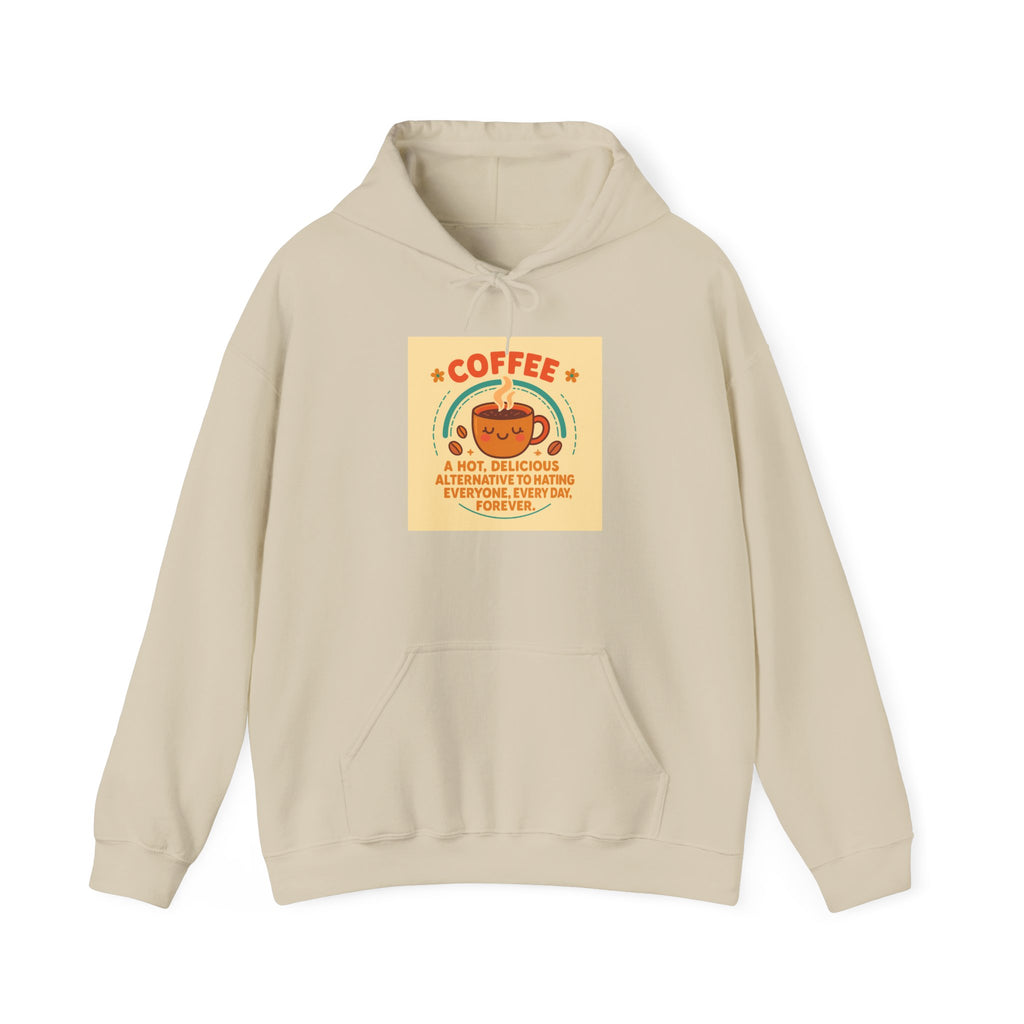 Cozy Coffee Lover's Hoodie, Autumn Sweatshirt, Funny Quote Hoodie, Casual Fall Apparel, Perfect Gift for Coffee Enthusiasts