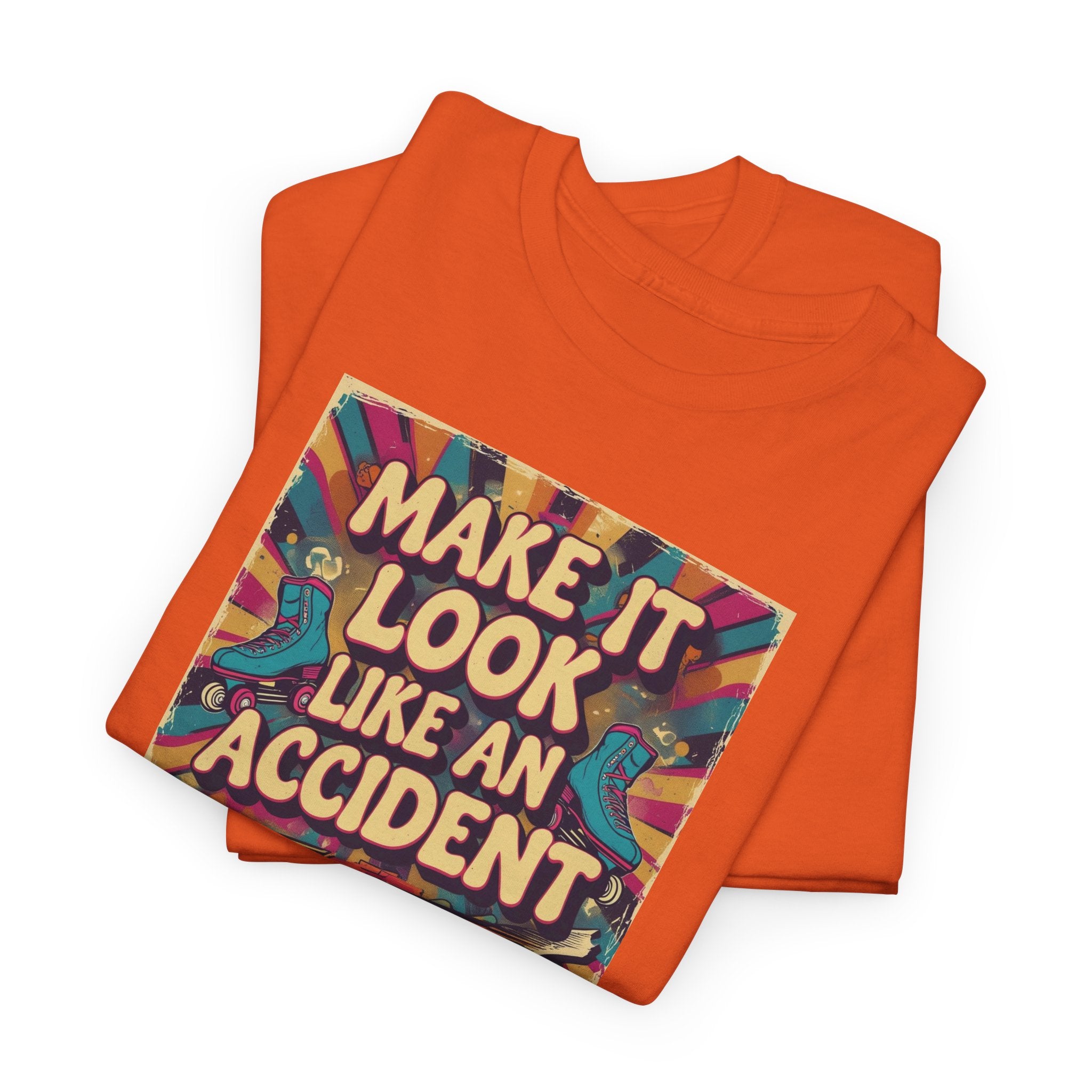 Playful Unisex Heavy Cotton Tee: Make It Look Like An Accident, Casual Wear, Gift for Friends, Fun Statement Shirt, Everyday Comfort