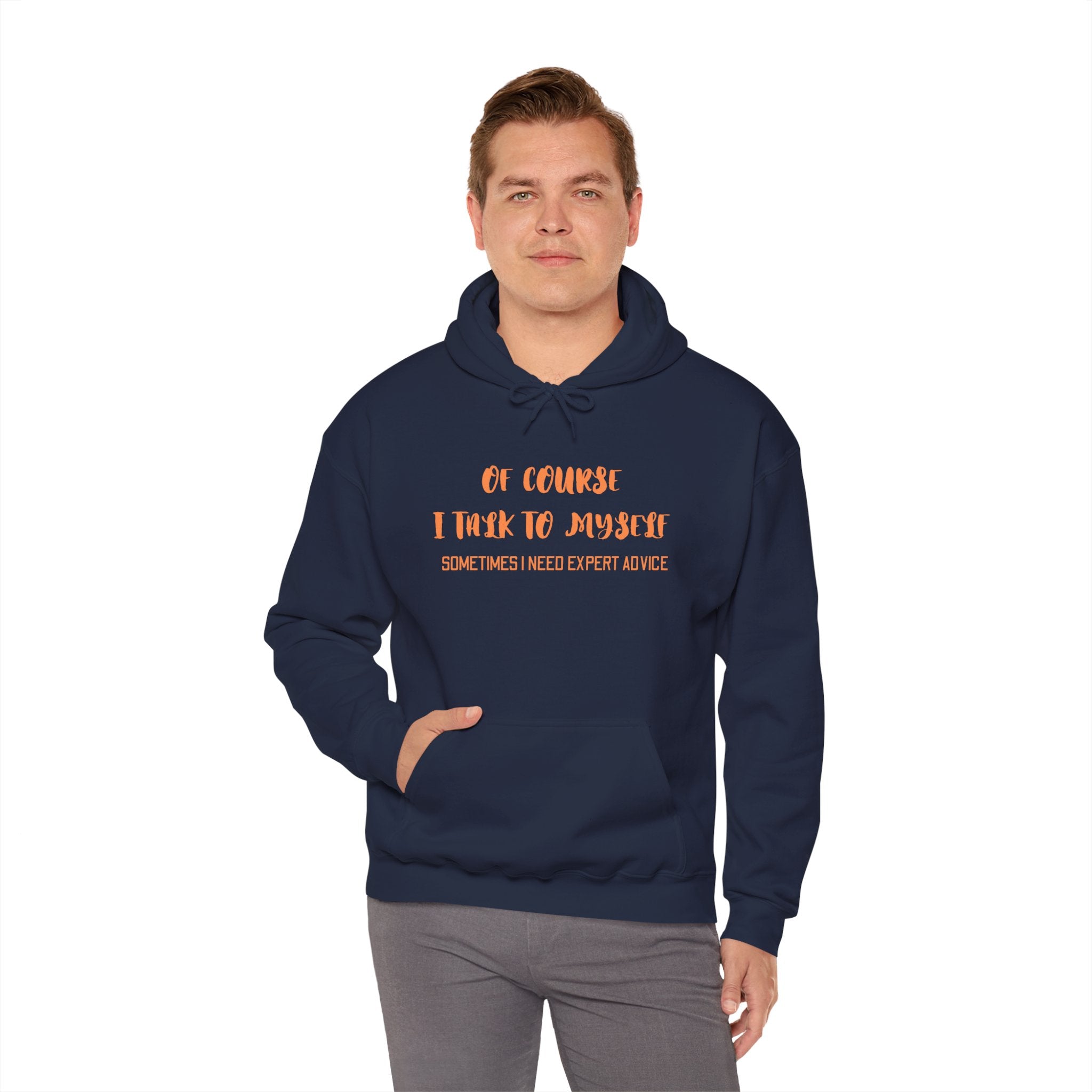 I talk to myself for Expert Advice Sweatshirt | Unisex Hoodie for Cozy Learning, Fun Gift for Students, Thoughtful Birthday Present, Perfect for Casual
