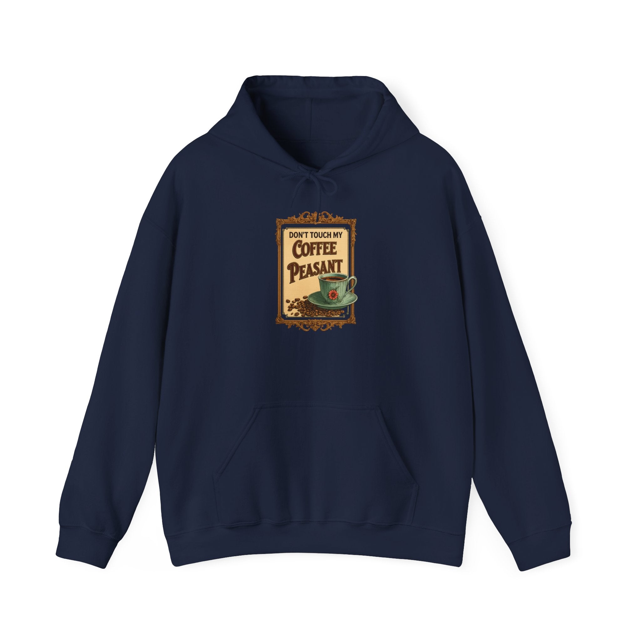 Funny - Don't Touch My Coffee Peasant Hoodie - Comfortable Unisex Sweatshirt for Coffee Lovers,  College Students, Casual Wear, Cafe Style,
