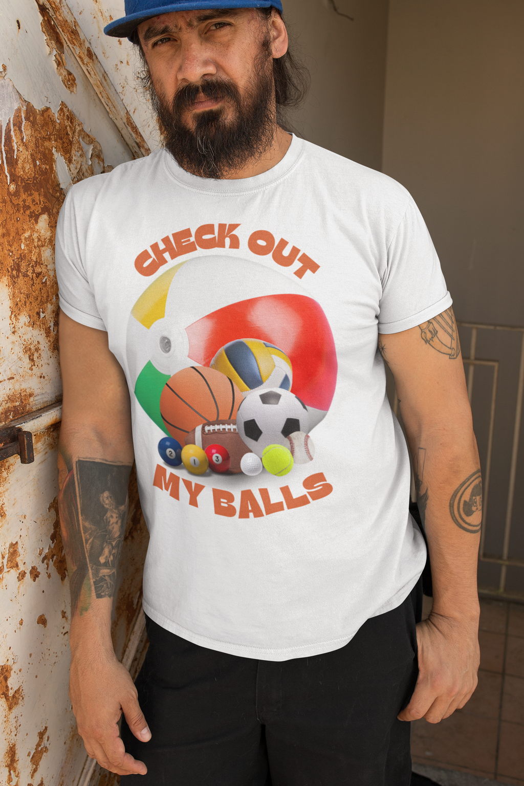 Sports Check Out My Balls T-shirt