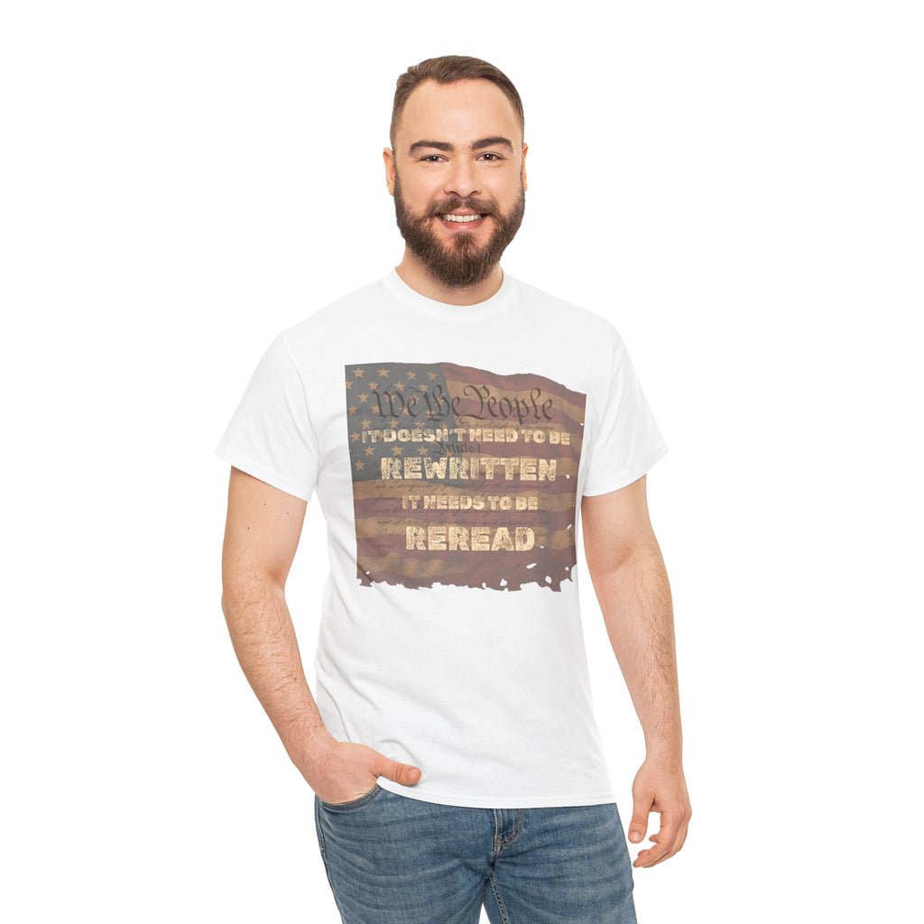 Patriotic Unisex Cotton Tee | Inspirational T-Shirt for Everyday Wear, Gifts, and Celebrations