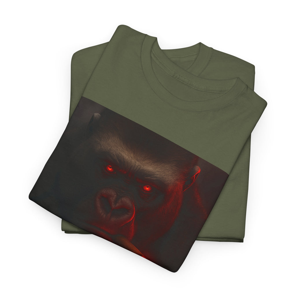 Beast Mode Gorilla - Unisex Heavy Cotton Shirt, Spooky Halloween Gift, Graphic T-Shirt, Casual Wear, Unique Design