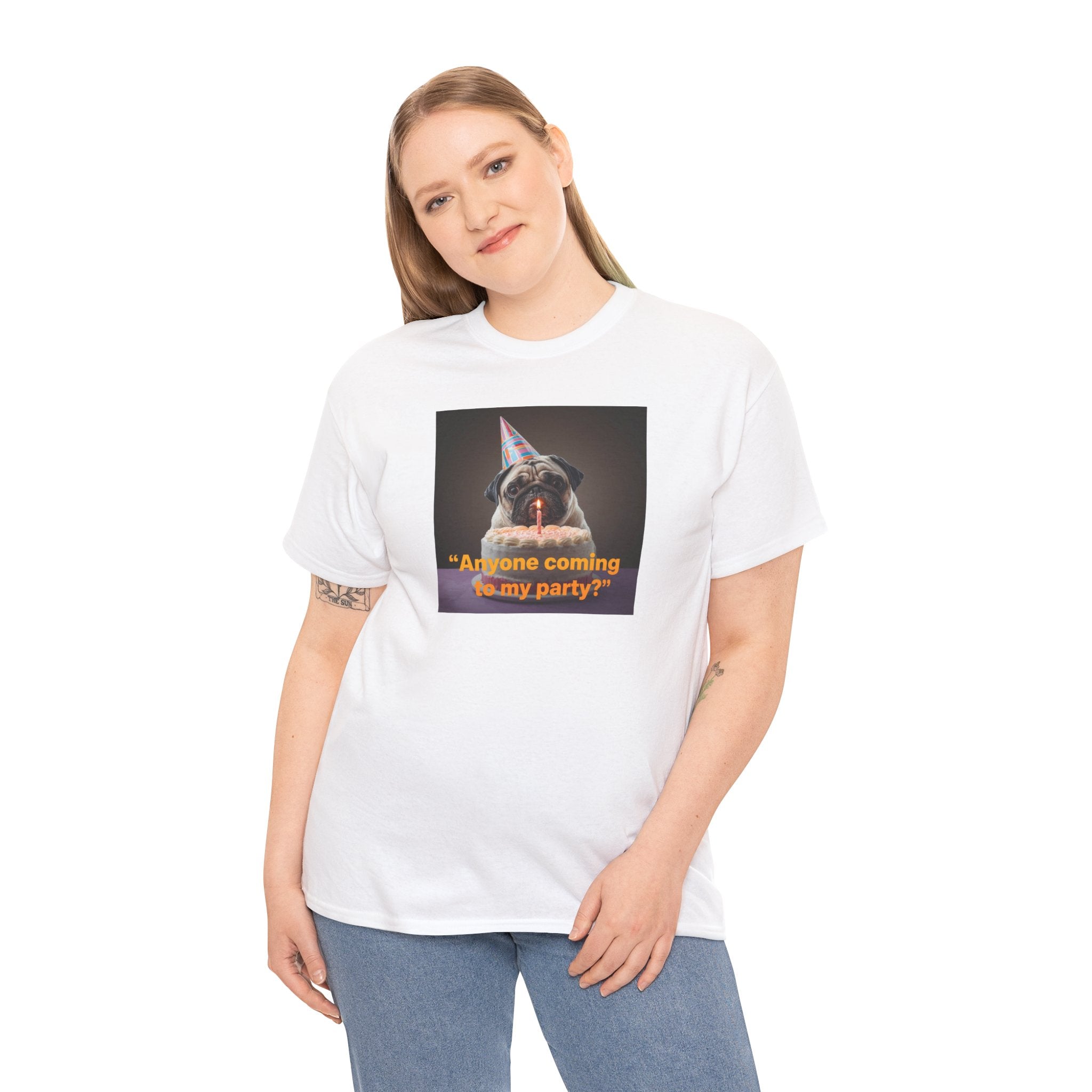 Unisex Birthday Party T-shirt– Fun Cotton T-Shirt for Pet Lovers, Birthday Gift, Casual Wear, Party Attire, Dog Lovers Tee