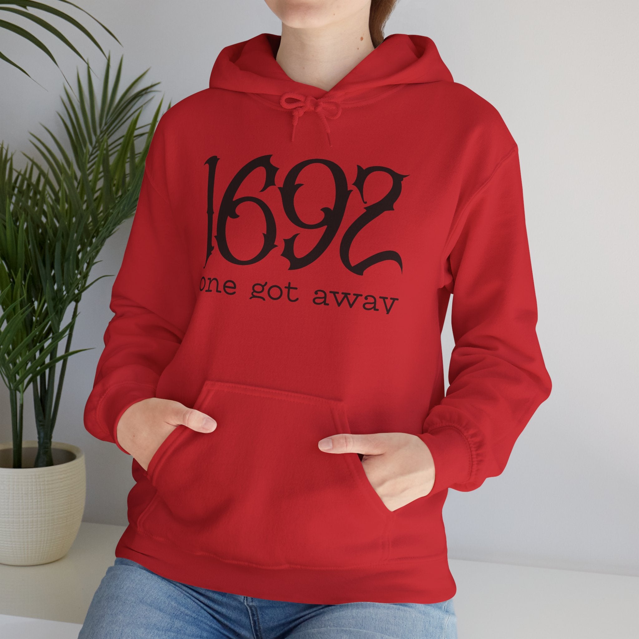 Witch Trials '1692 One Got Away' Design – Cozy Layer for Casual Outings, Gifts, Fall Fashion, Halloween