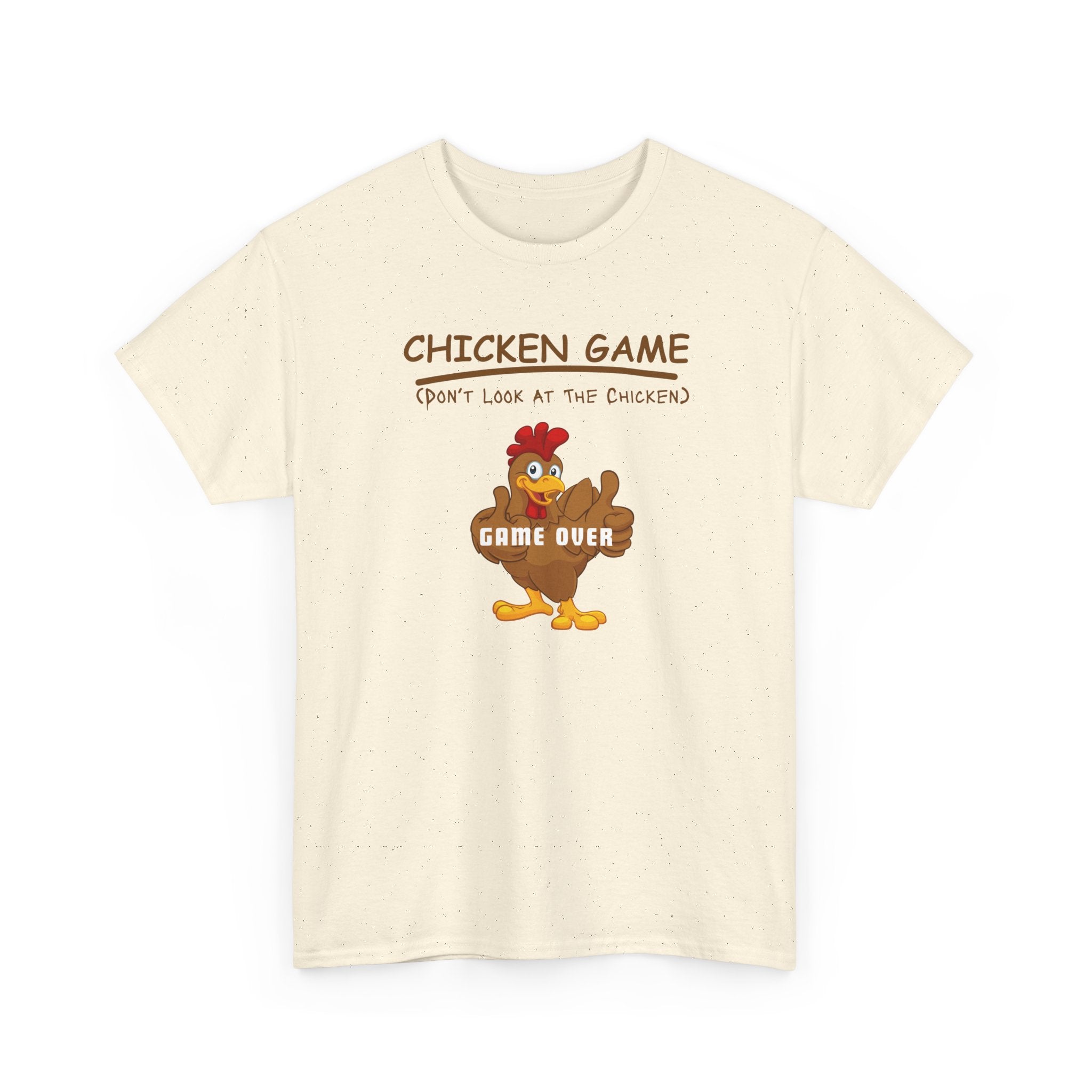 Funny Chicken Game Tee, Game Over T-Shirt, Unisex Cotton Shirt, Humorous Gift, Casual Wear, Chicken Lover Apparel
