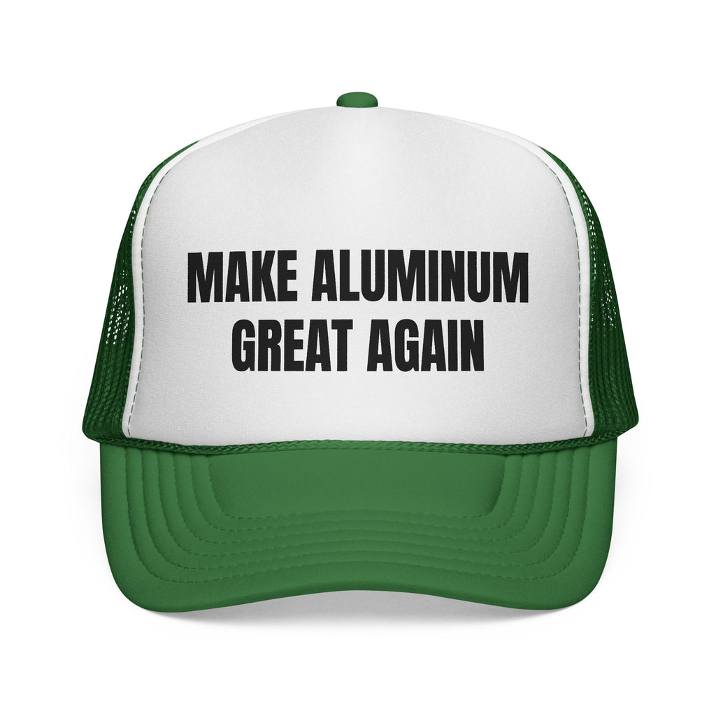 Make Aluminum Great Again Trucker Hat — Retro Patriotic Workwear Cap