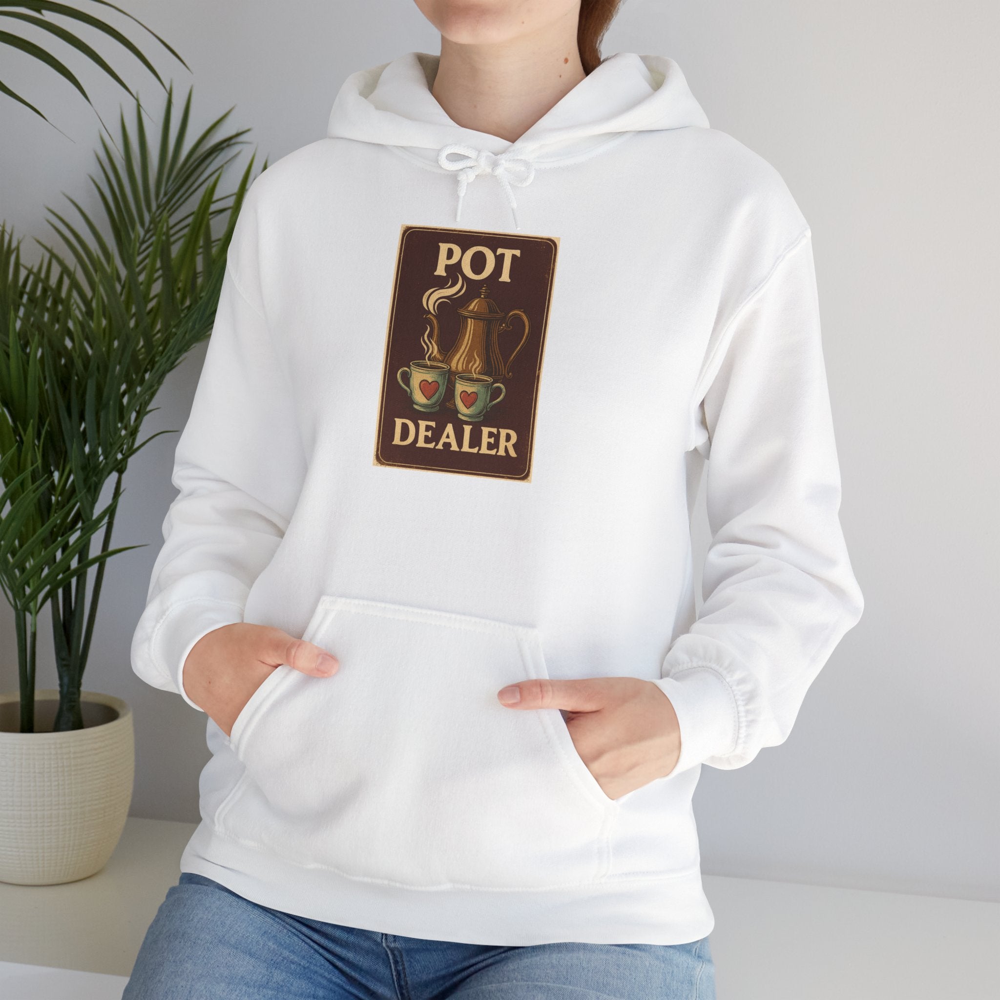 Pot Dealer Hoodie, Funny Gift, Unisex Sweatshirt Hoodie , Cozy Casual Wear, Perfect for Coffee Lovers