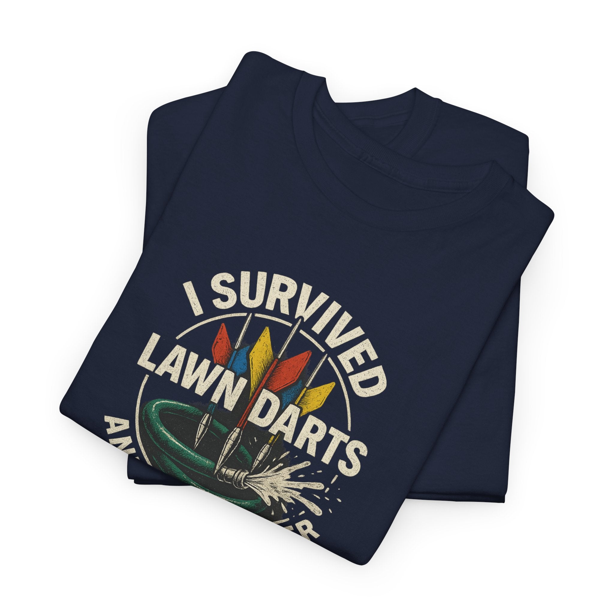 Retro Lawn Darts Survivor Tee, Vintage Unisex Shirt, Gift for Lawn Games Lovers, Funny T-Shirt, Outdoor Fun Apparel