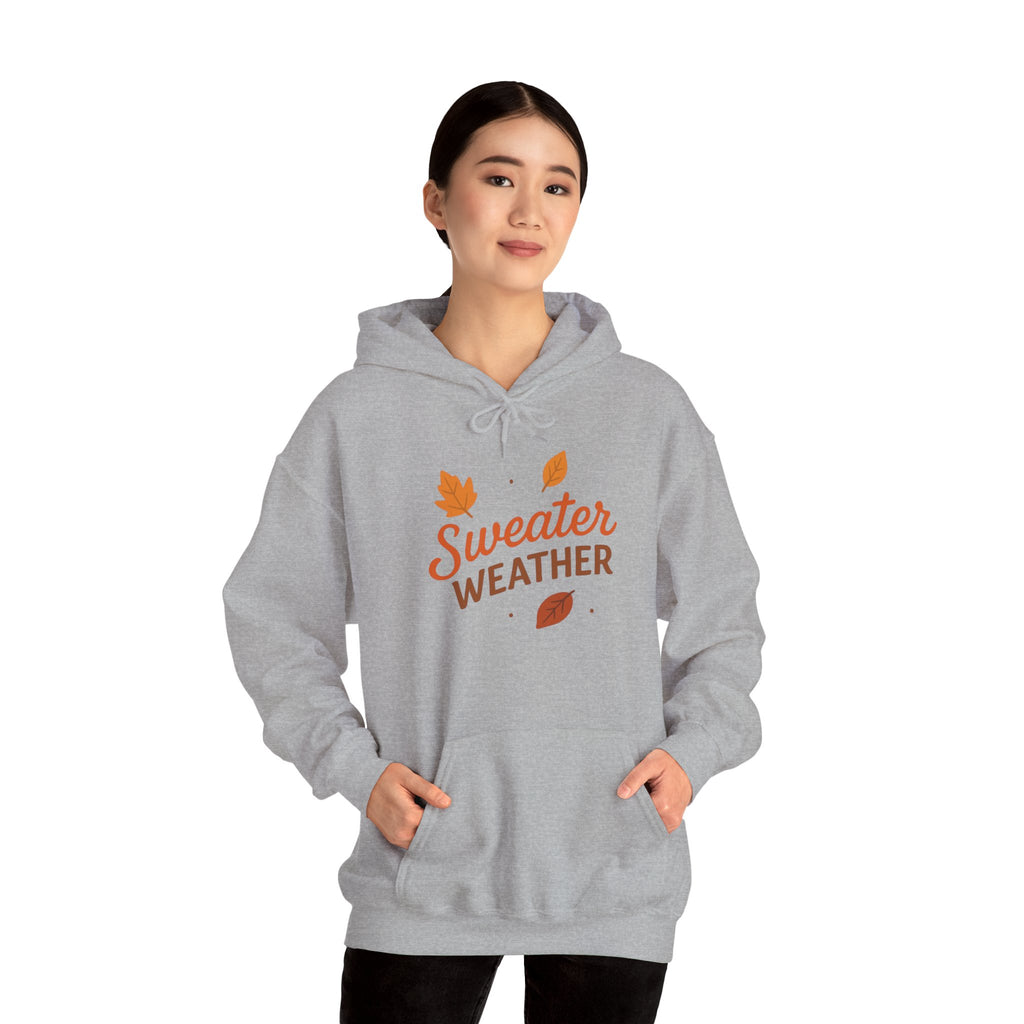 Sweater Weather Hoodie - Cozy Unisex Sweatshirt for Autumn Days, Fall Fashion, Comfortable Gift, Thanksgiving Apparel, Casual Wear